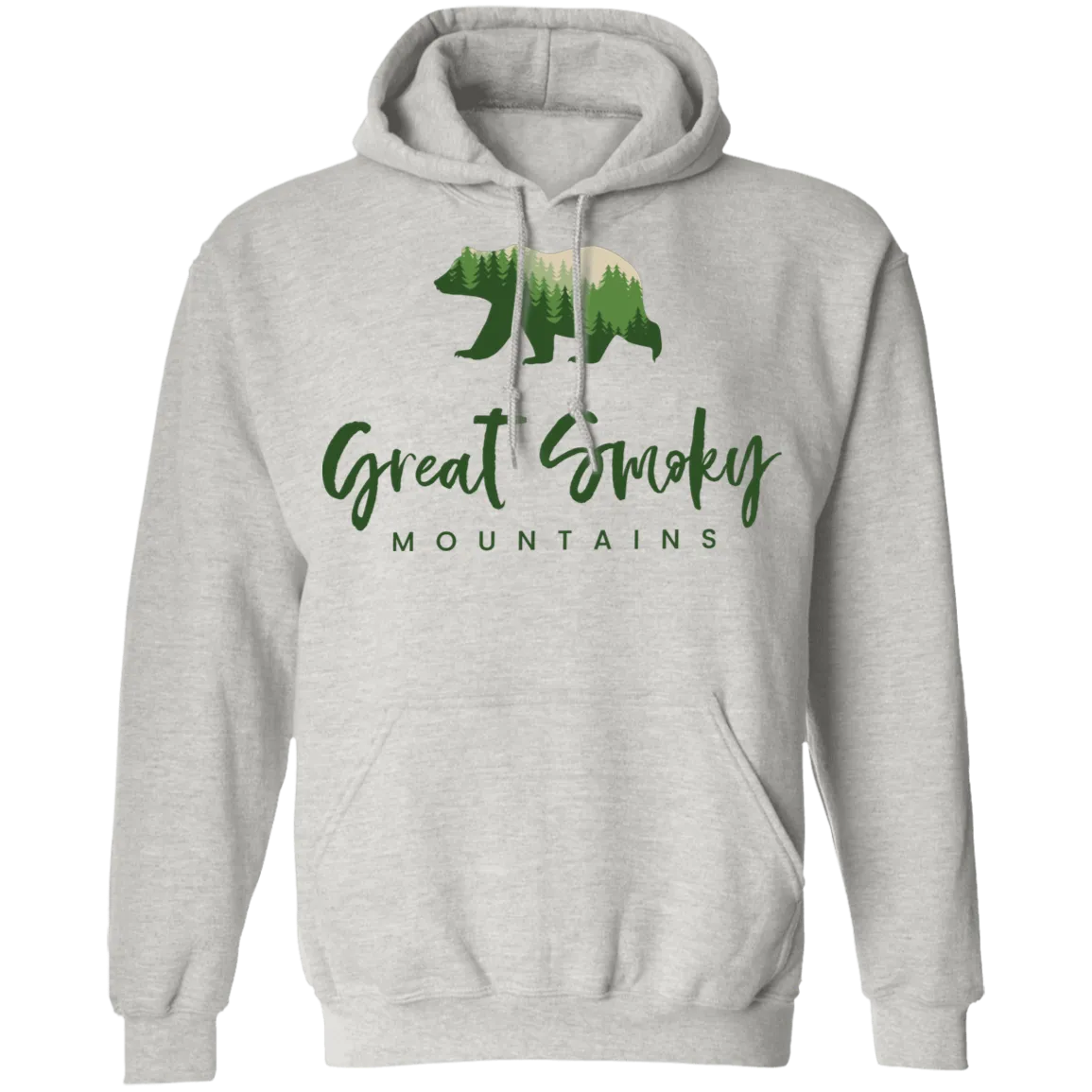 Great Smoky Mountains Green - Pullover Hoodie