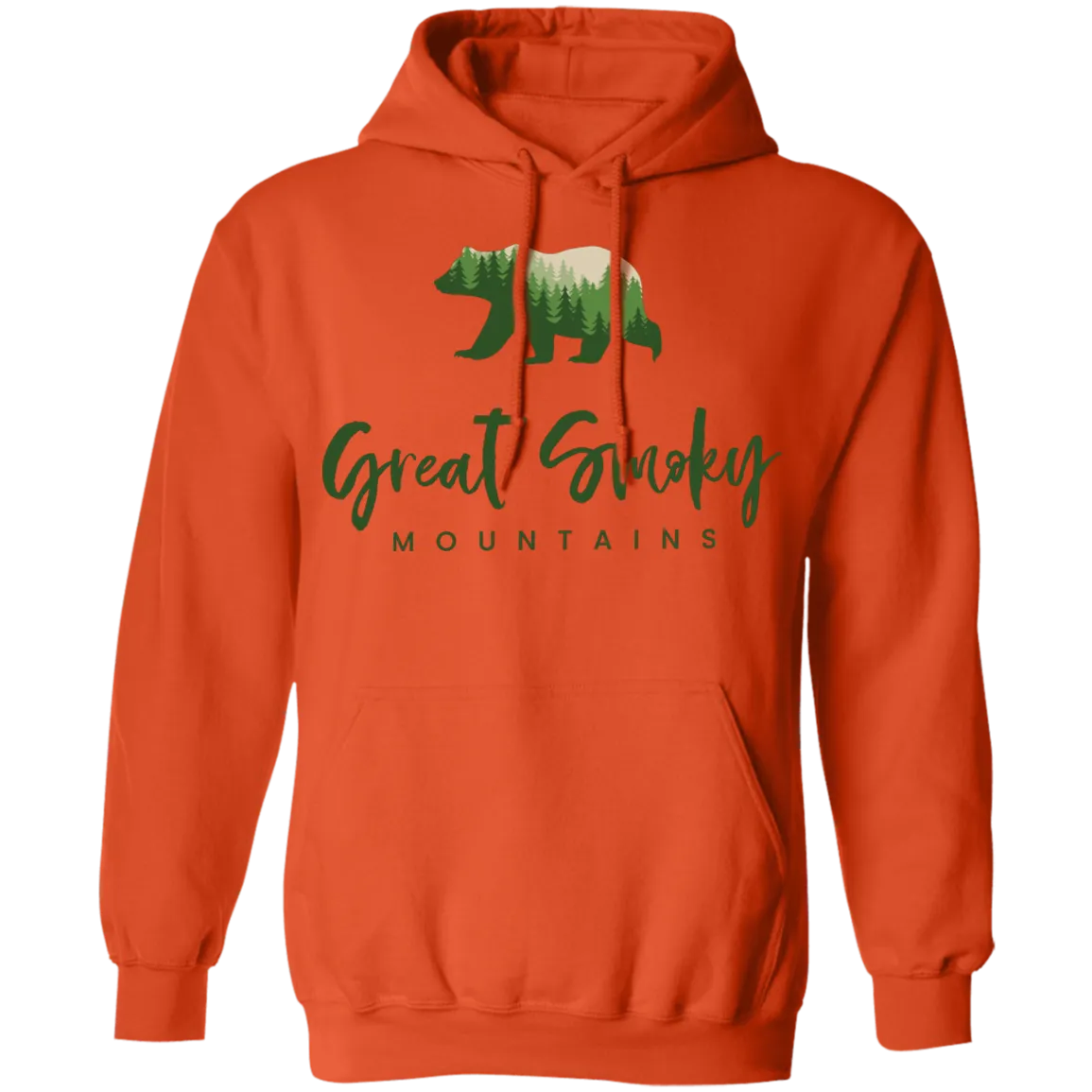 Great Smoky Mountains Green - Pullover Hoodie