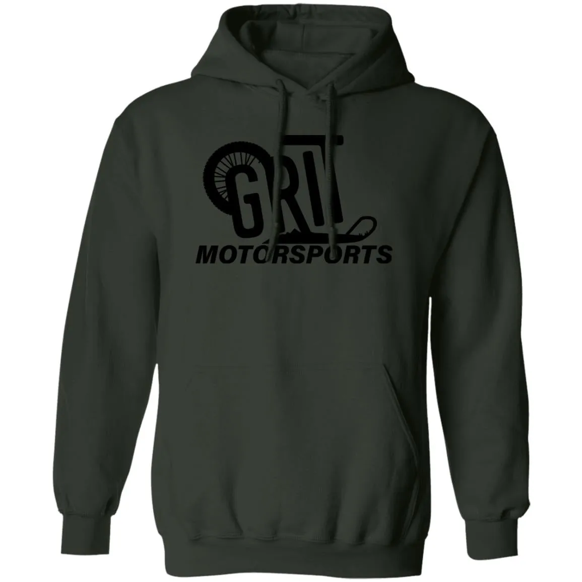GRIT Black logo G185 Pullover Hoodie
