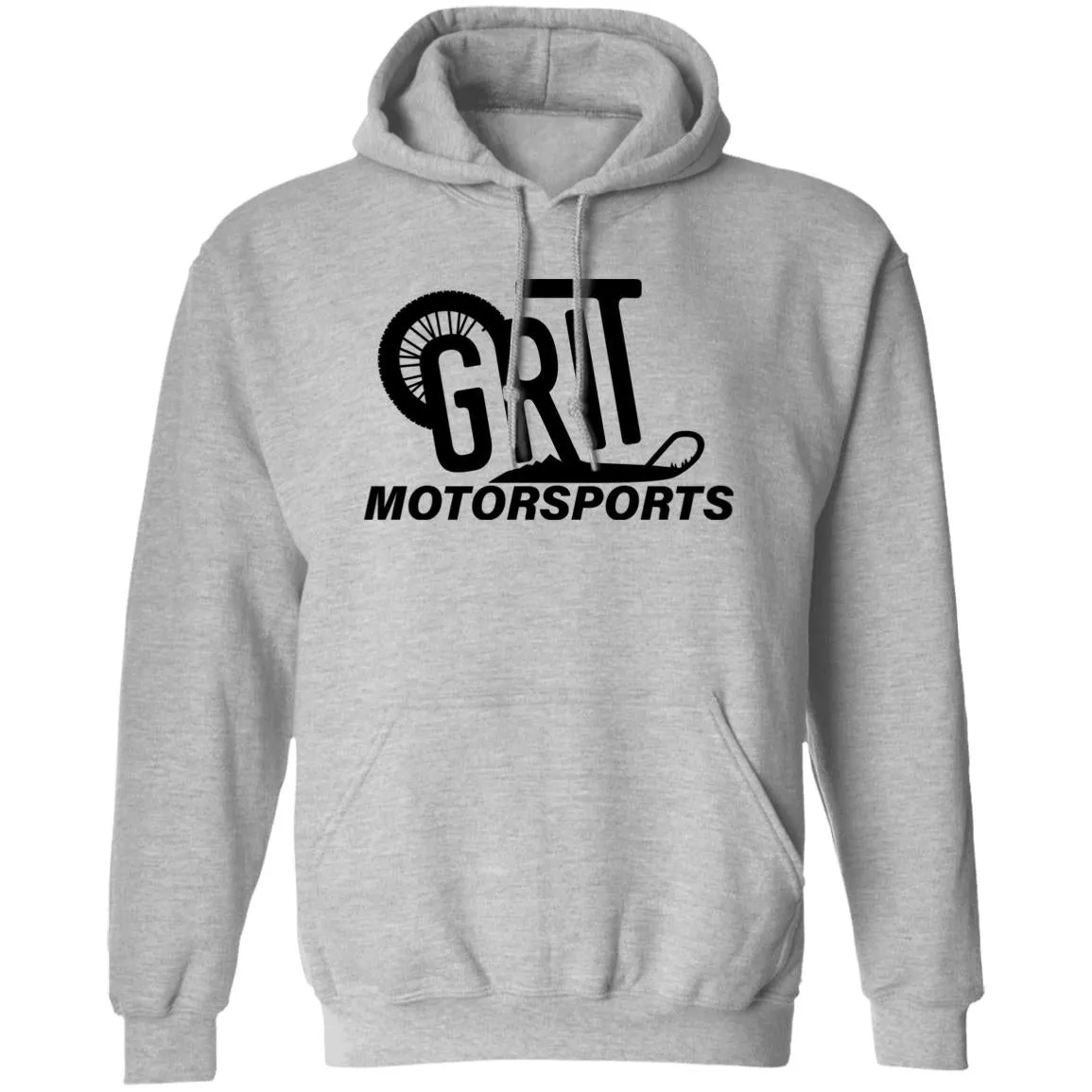 GRIT Black logo G185 Pullover Hoodie