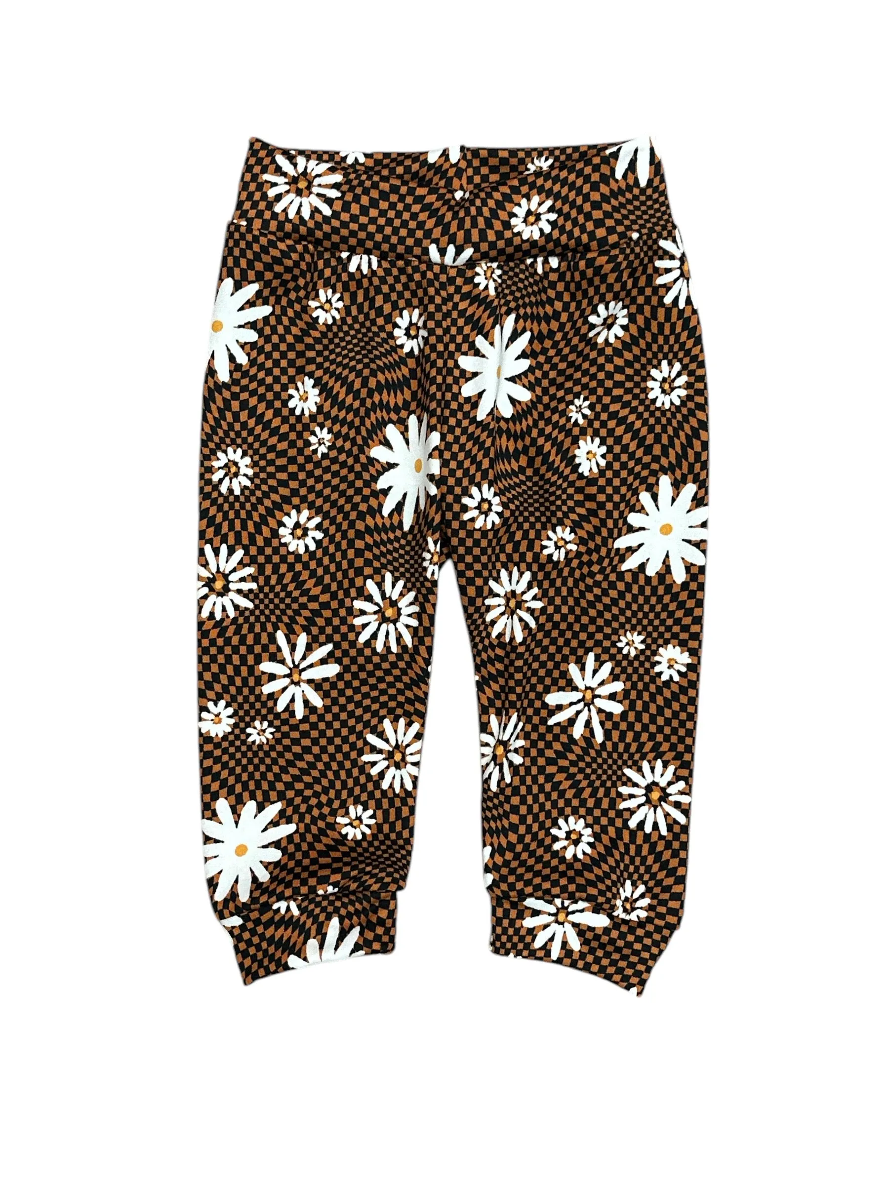 Groovy Daisy Floral Joggers