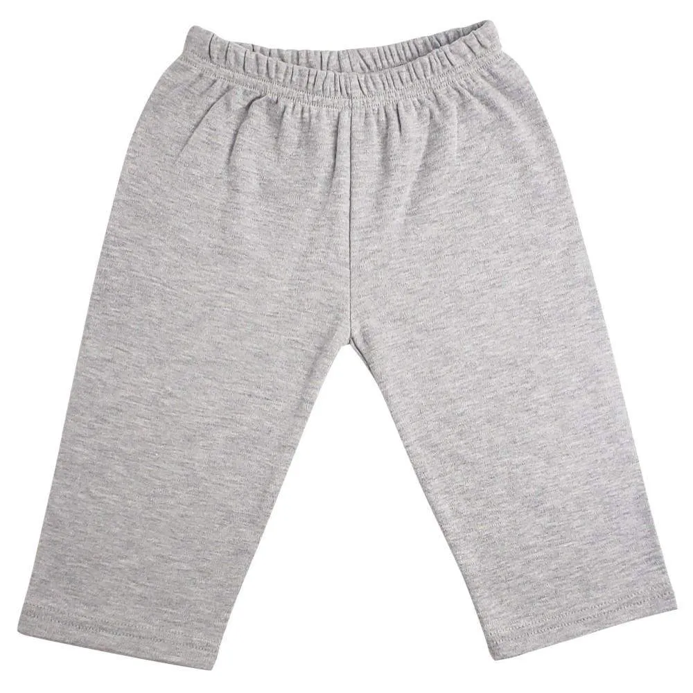 Heather Grey Interlock Sweat Pants (NB,S,M,L)