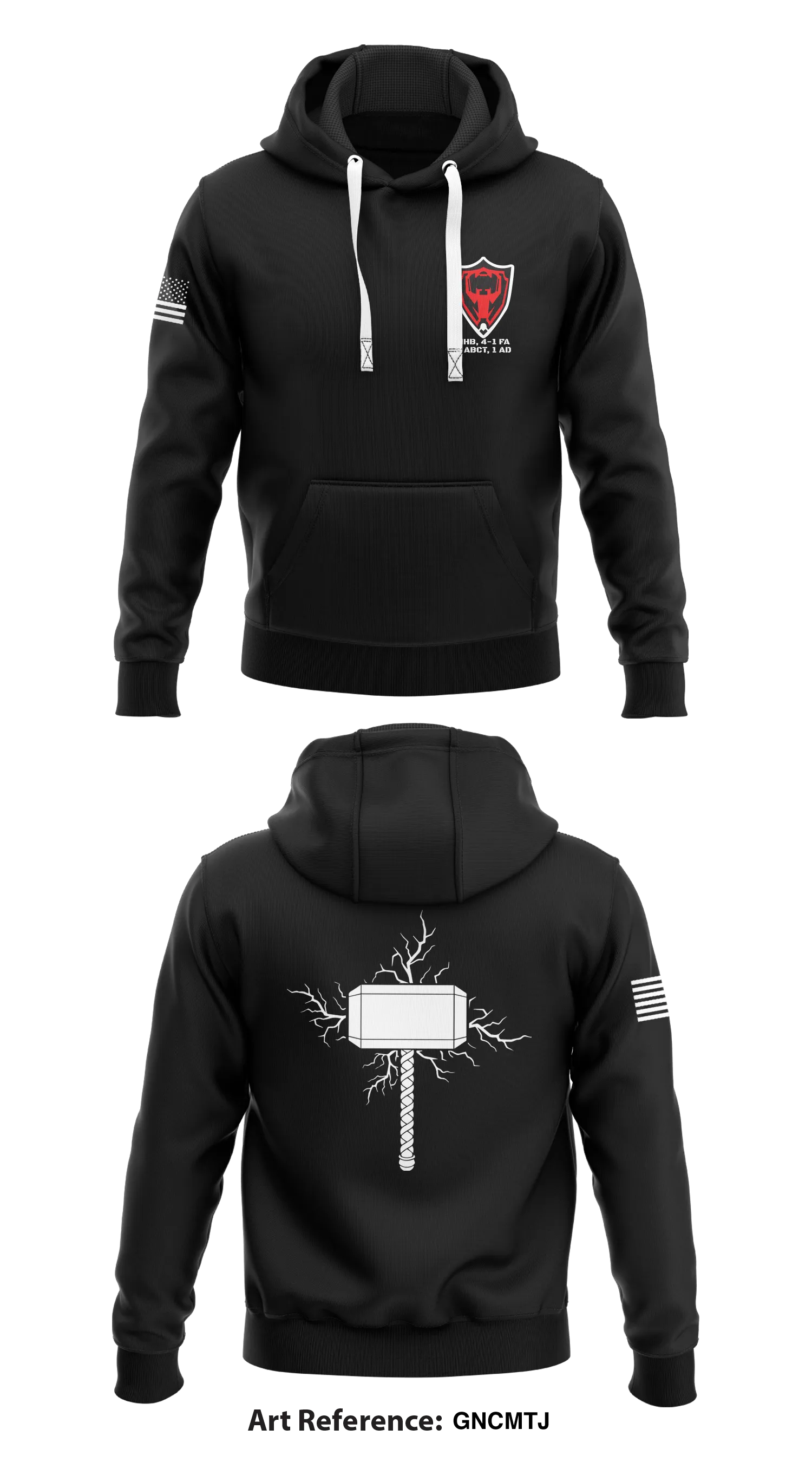 HHB (Hammer Battery), 4-1 FA, 3 ABCT, 1 AD  Store 1  Core Men's Hooded Performance Sweatshirt - gncMTj