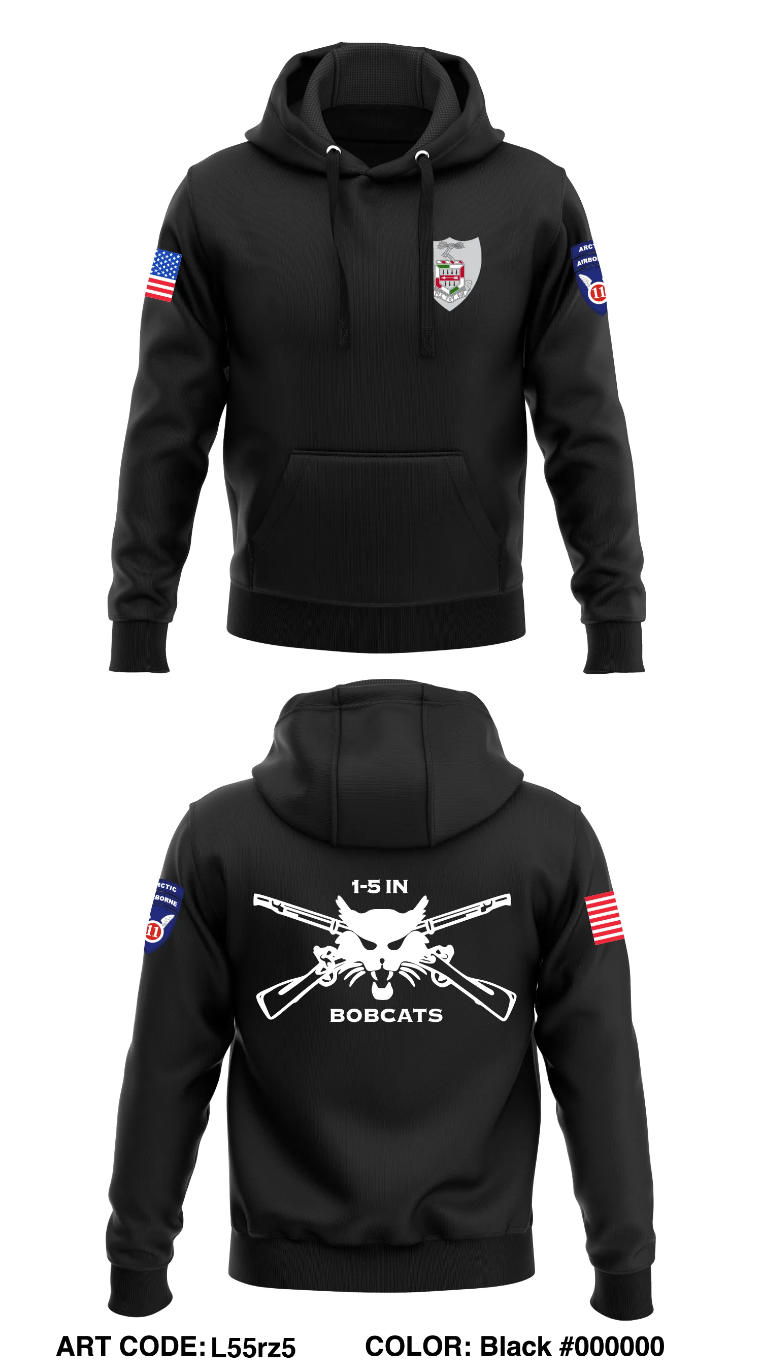HHC, 1-5 Infantry  Core Men's Hooded Performance Sweatshirt - L55rz5