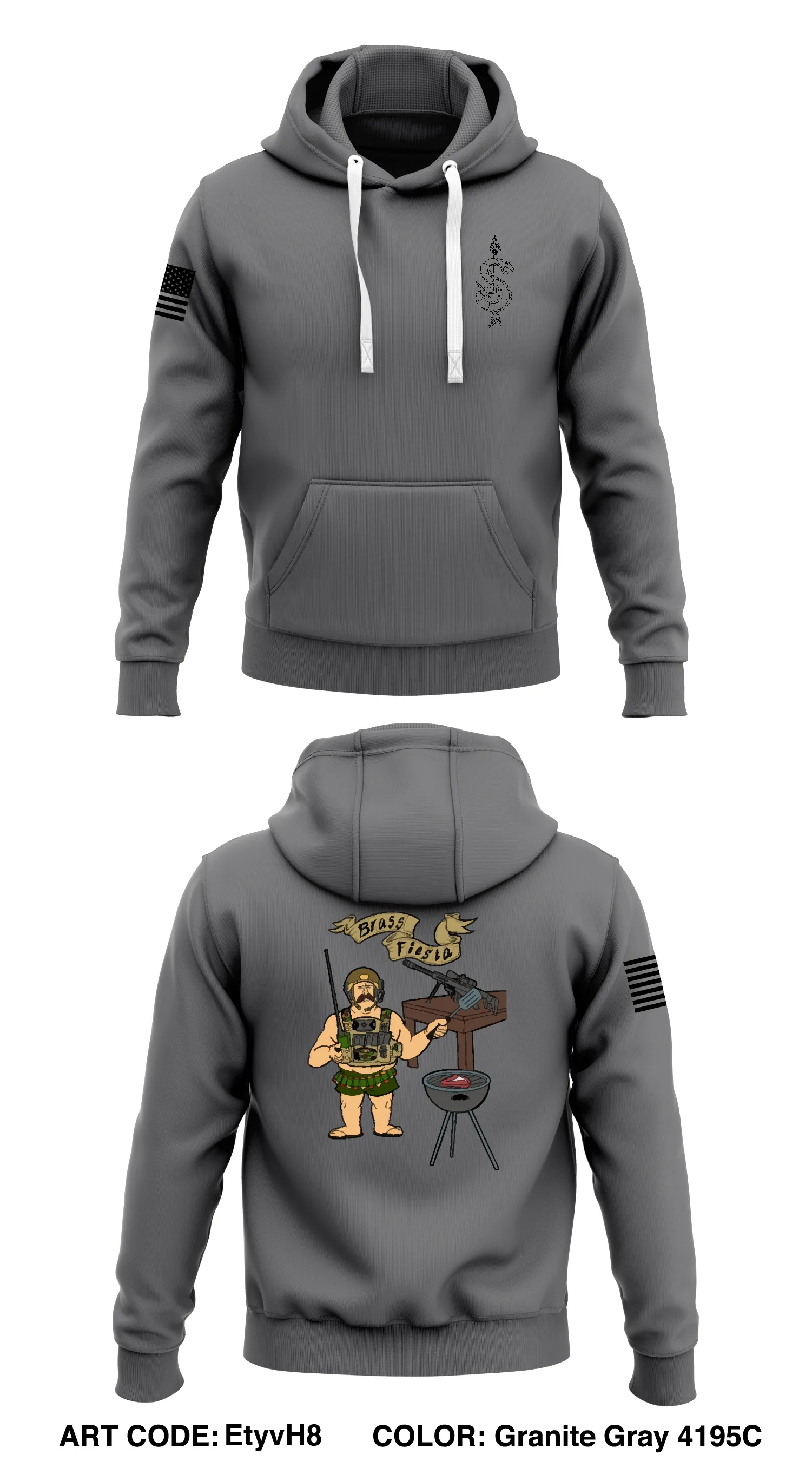 HHC  1/121 in/ 48th bgde  Store 1  Core Men's Hooded Performance Sweatshirt - EtyvH8
