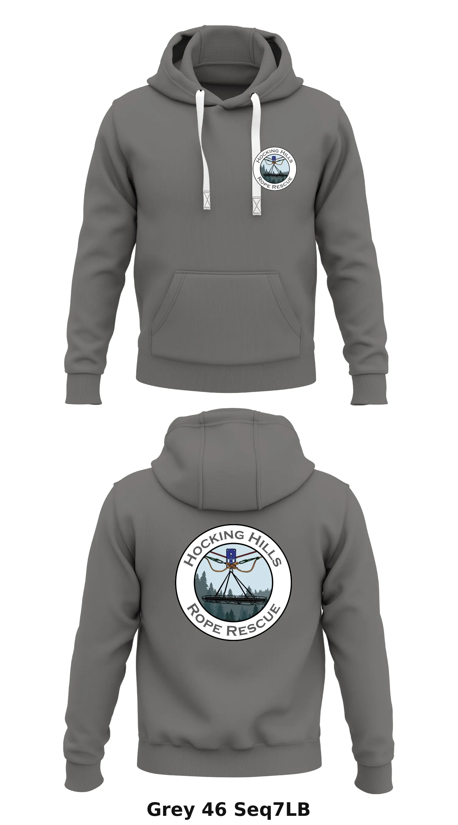 Hocking hills regional rope rescue team  Store 1  Core Men's Hooded Performance Sweatshirt - Seq7LB