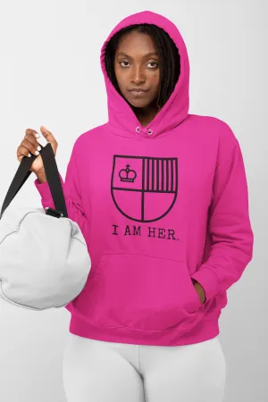 I AM HER Shield Women's Hooded Sweatshirt