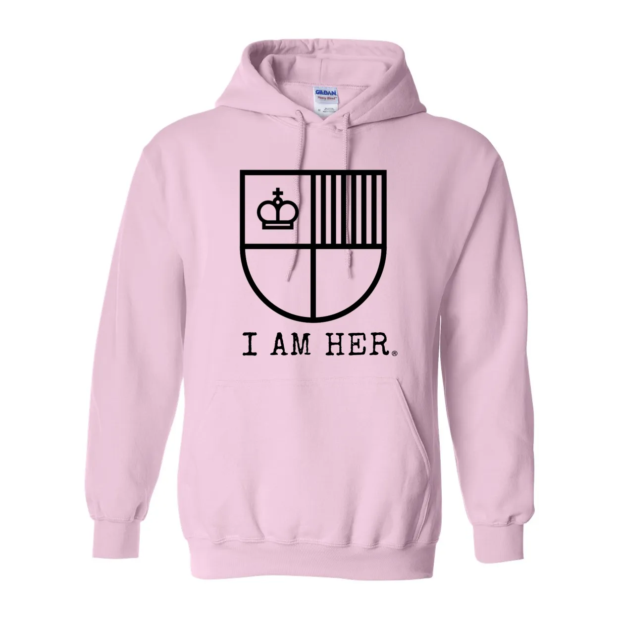 I AM HER Shield Women's Hooded Sweatshirt
