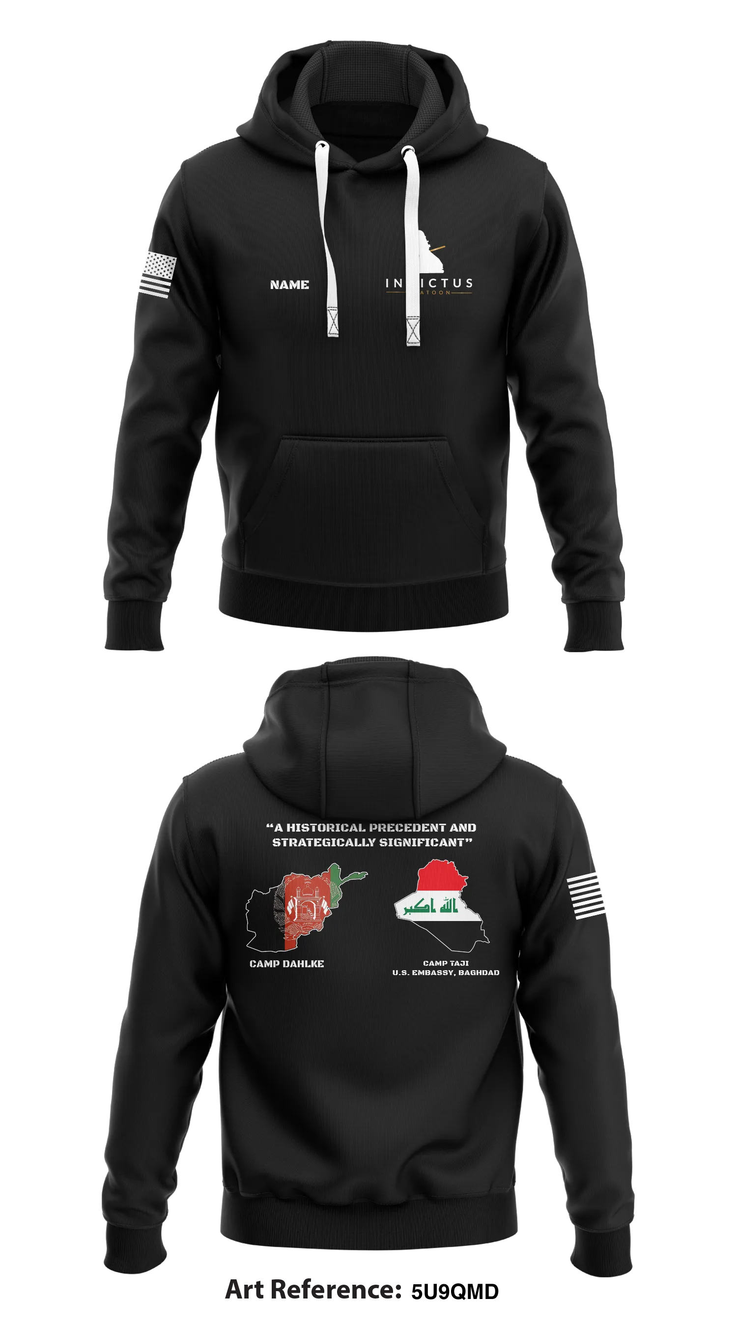 INVICTUS Platoon Store 1  Core Men's Hooded Performance Sweatshirt - 5U9QMD