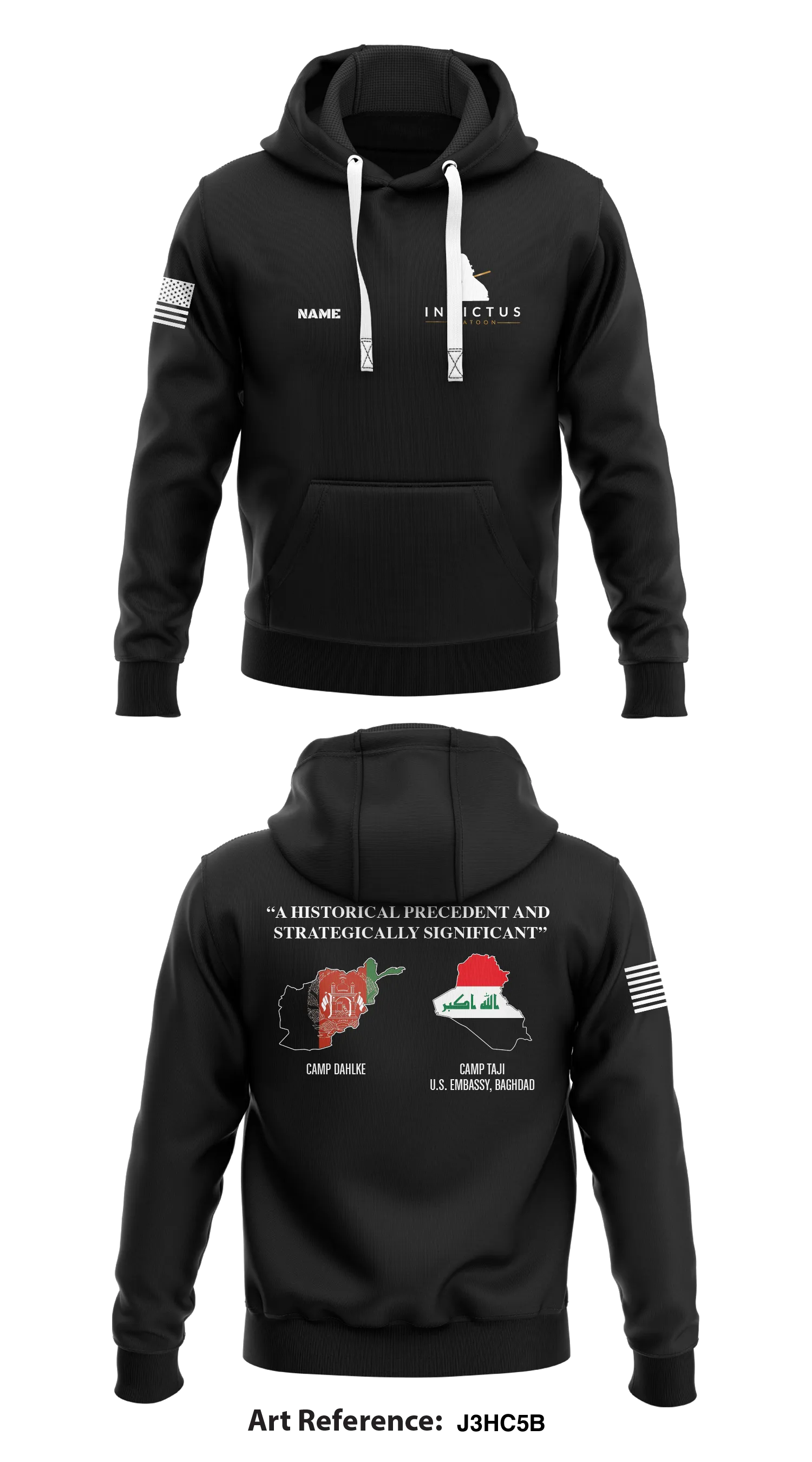 INVICTUS Platoon Store 1  Core Men's Hooded Performance Sweatshirt - J3hC5b