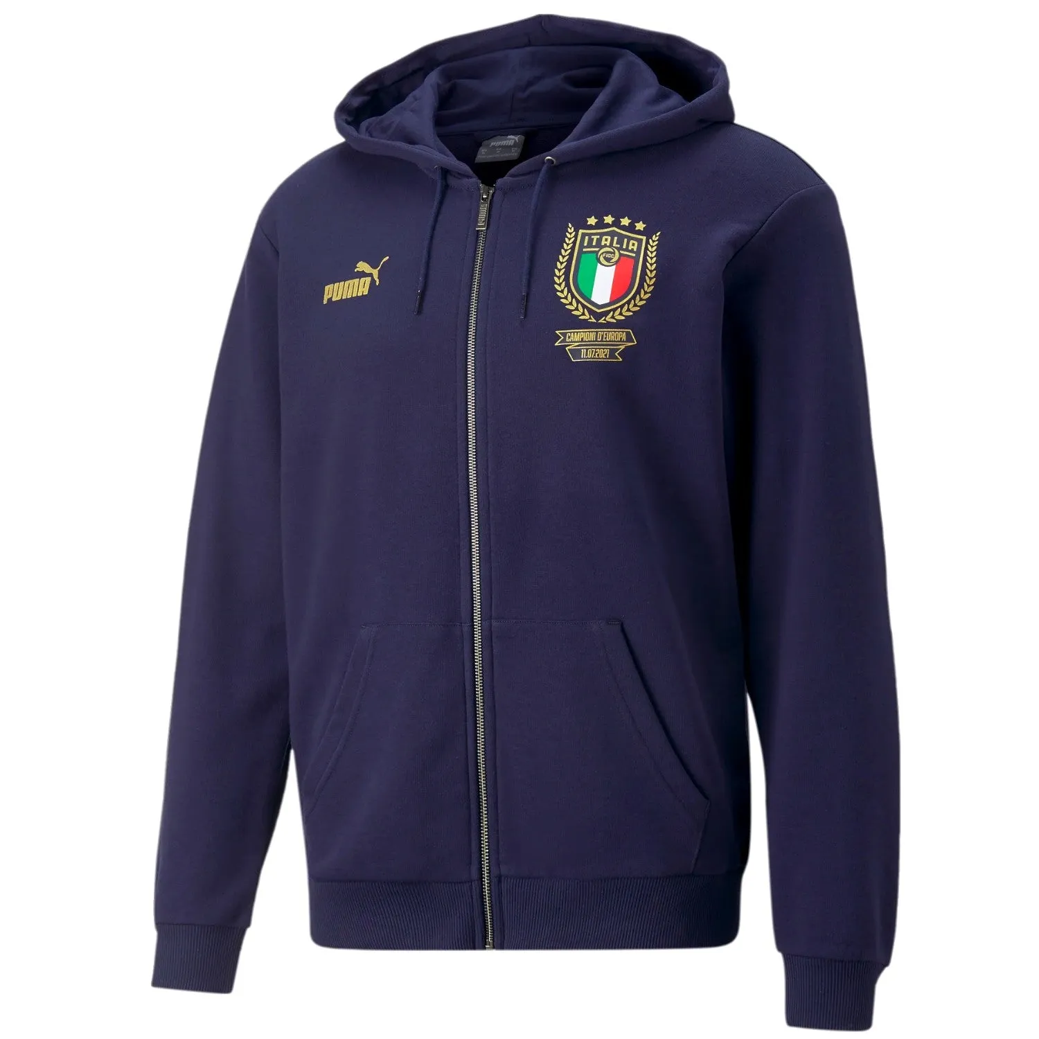 Italy Euro Winner cotton presentation tracksuit 2021/22 navy - Puma