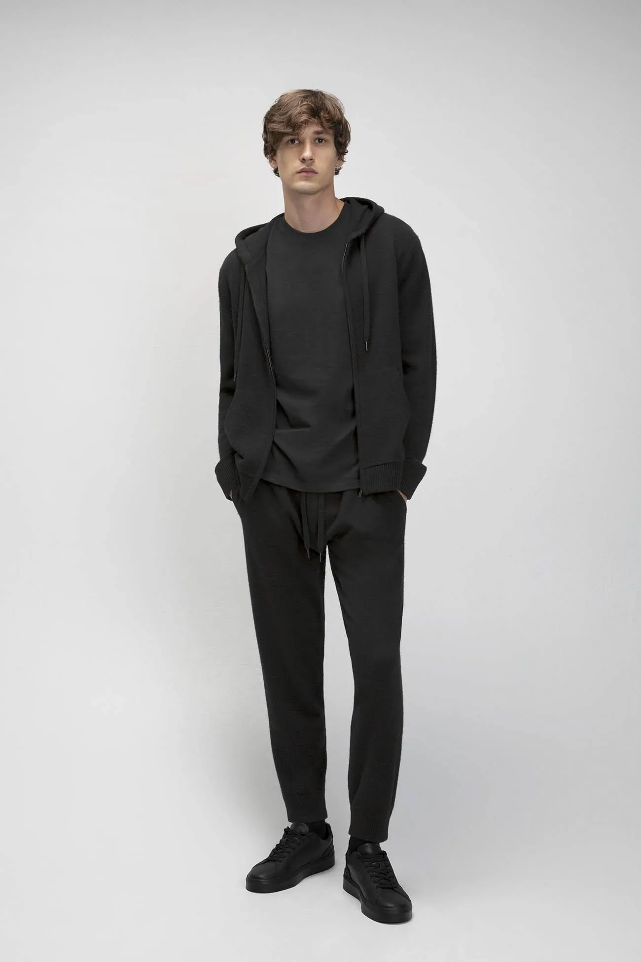 JAKE ZIP-UP CASHMERE HOODIE