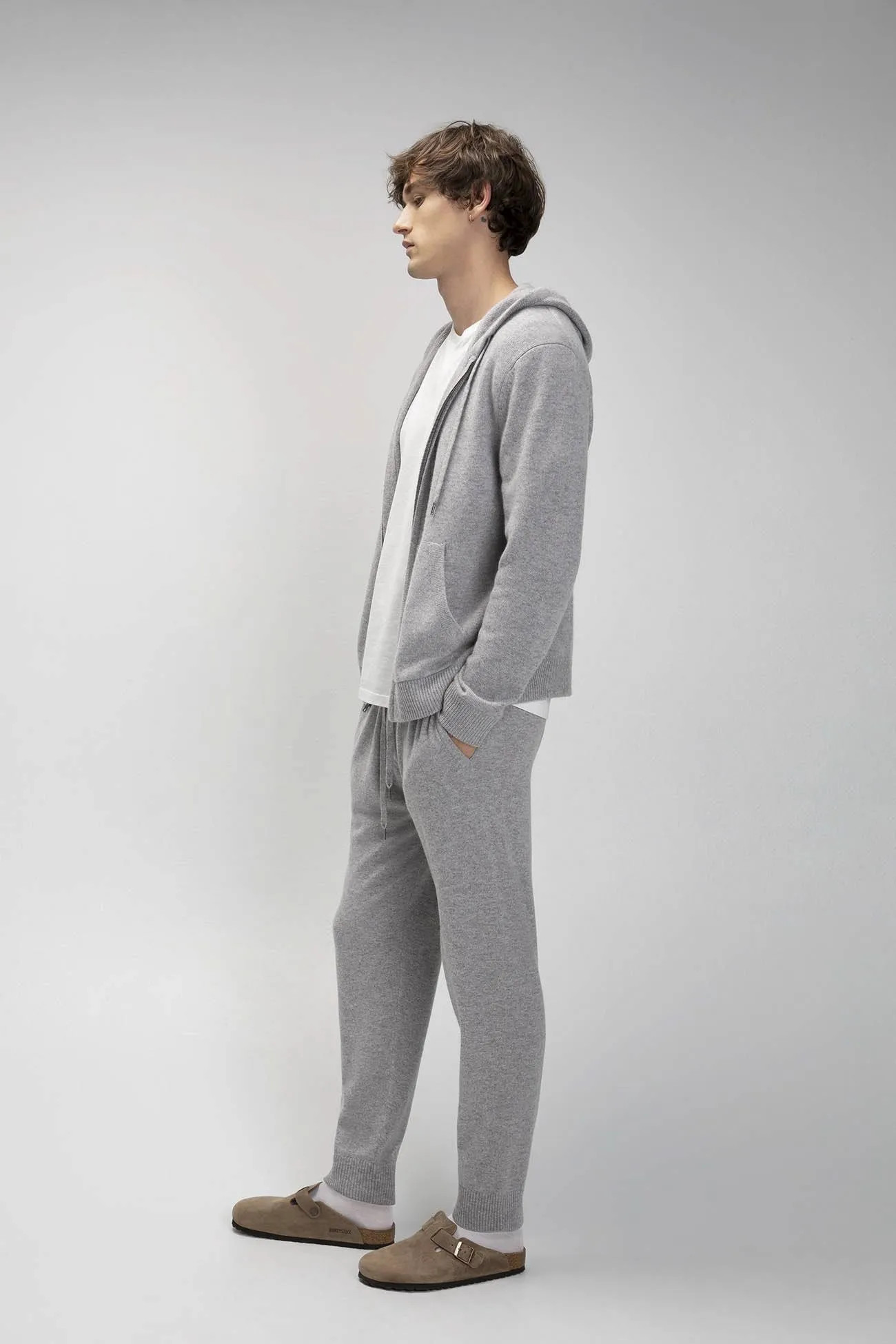 JAKE ZIP-UP CASHMERE HOODIE