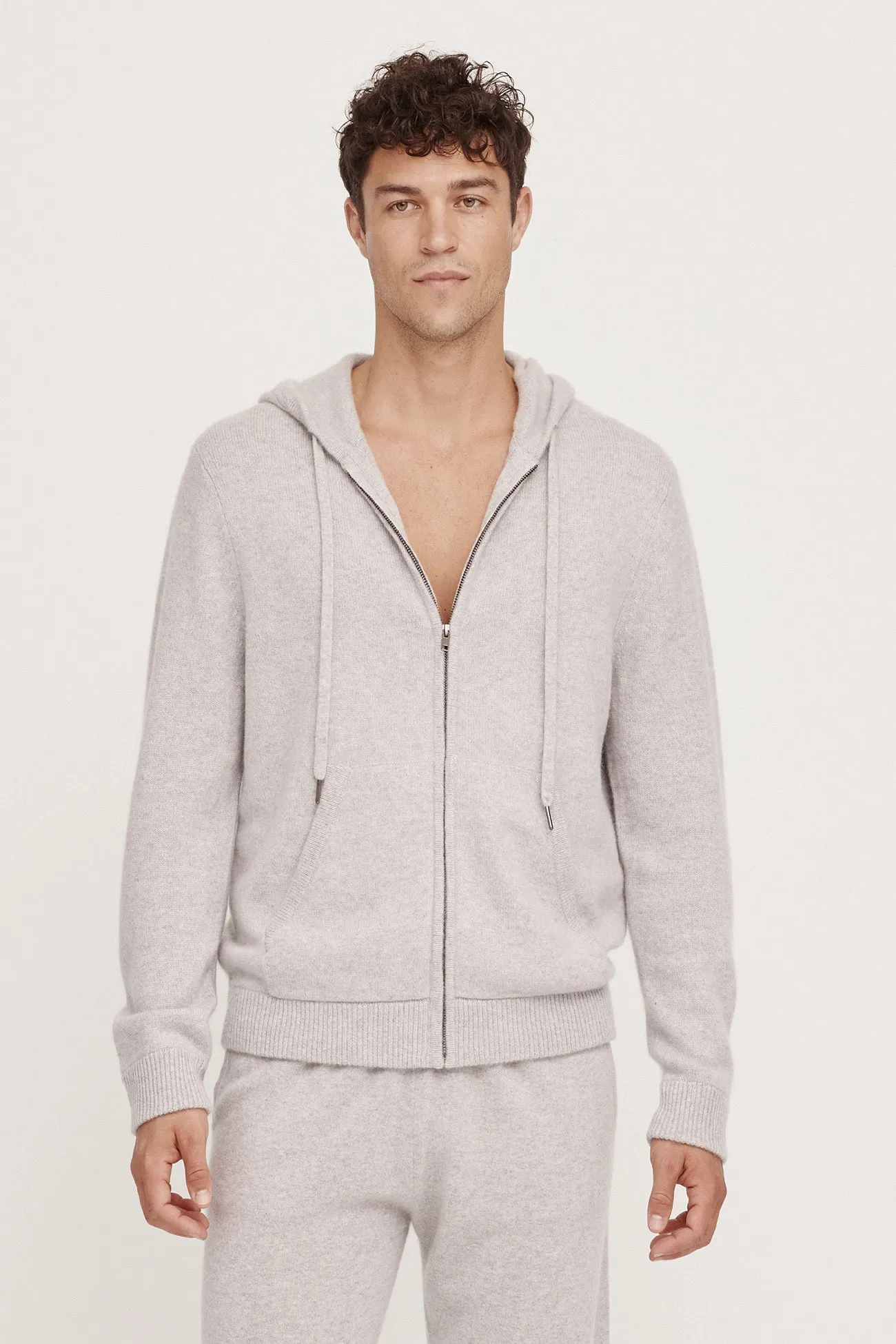 JAKE ZIP-UP CASHMERE HOODIE