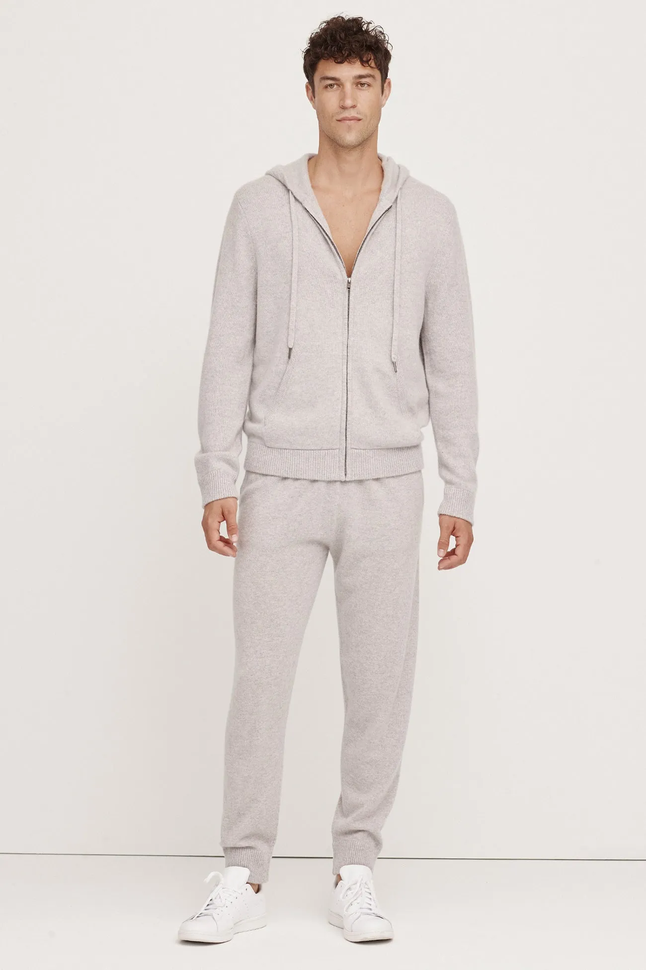 JAKE ZIP-UP CASHMERE HOODIE