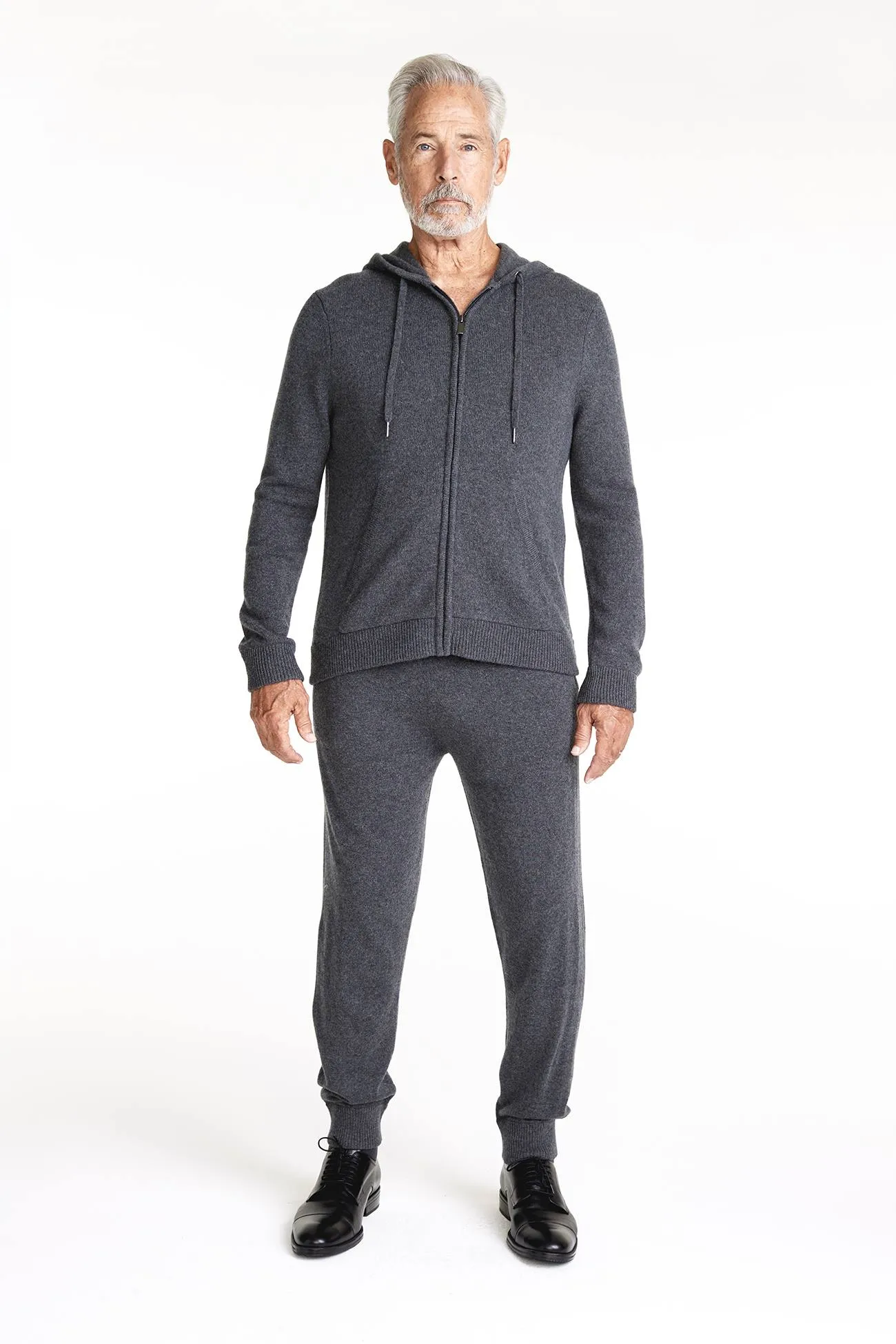 JAKE ZIP-UP CASHMERE HOODIE