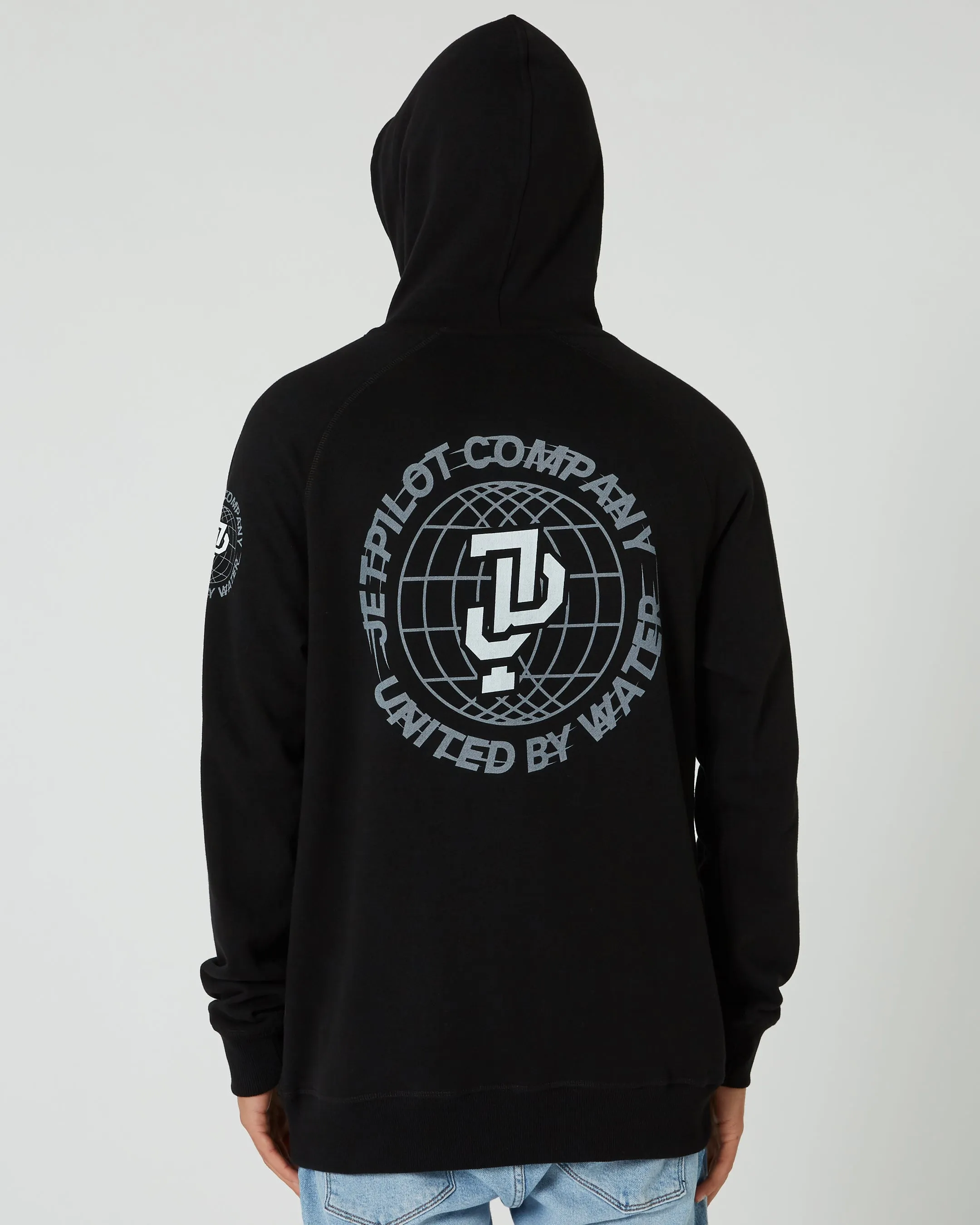 Jetpilot Global Mens Pullover Hoodie - Black