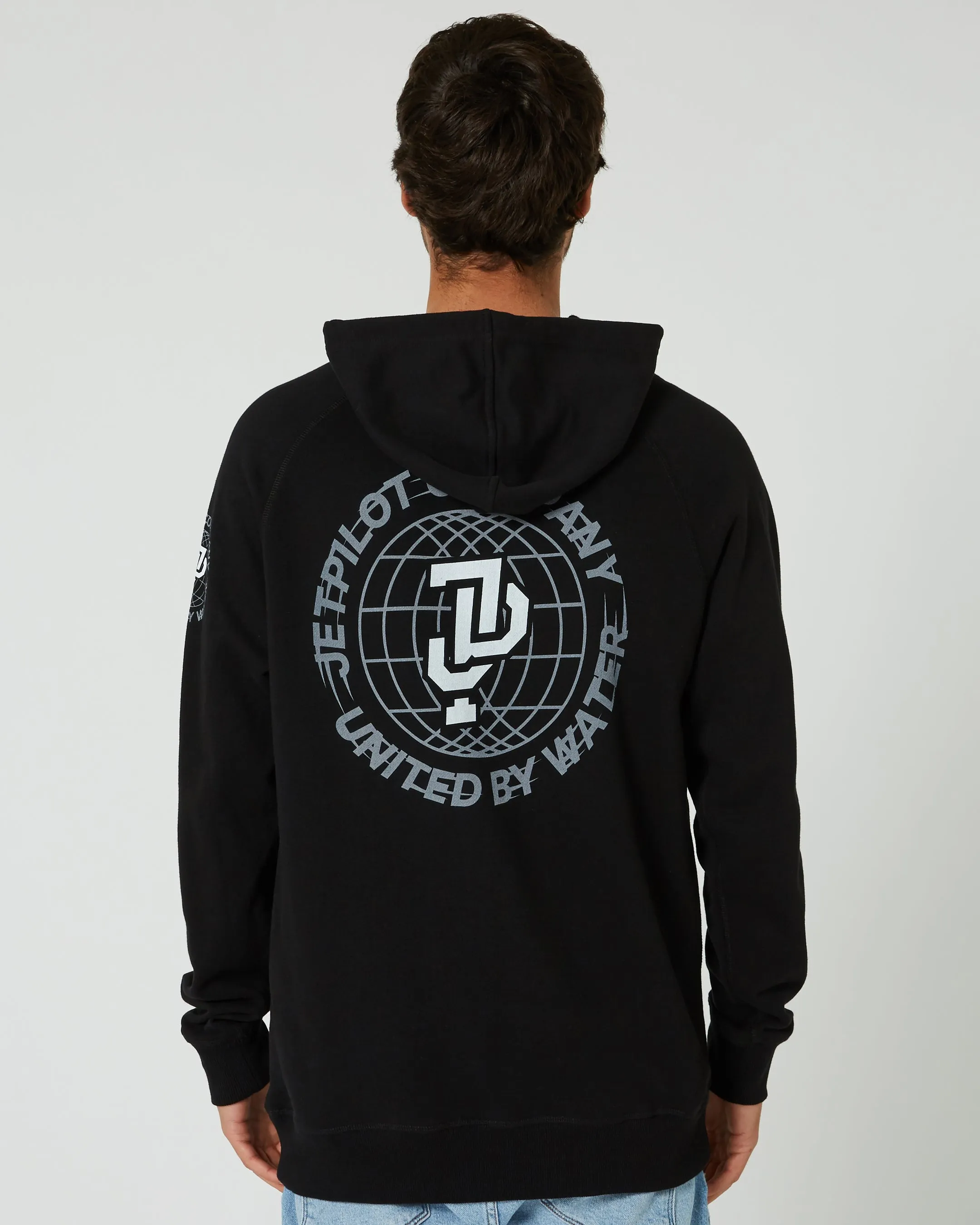 Jetpilot Global Mens Pullover Hoodie - Black