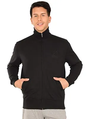 Jockey Men's Track Jacket (2730-0103-BLACK_Small)