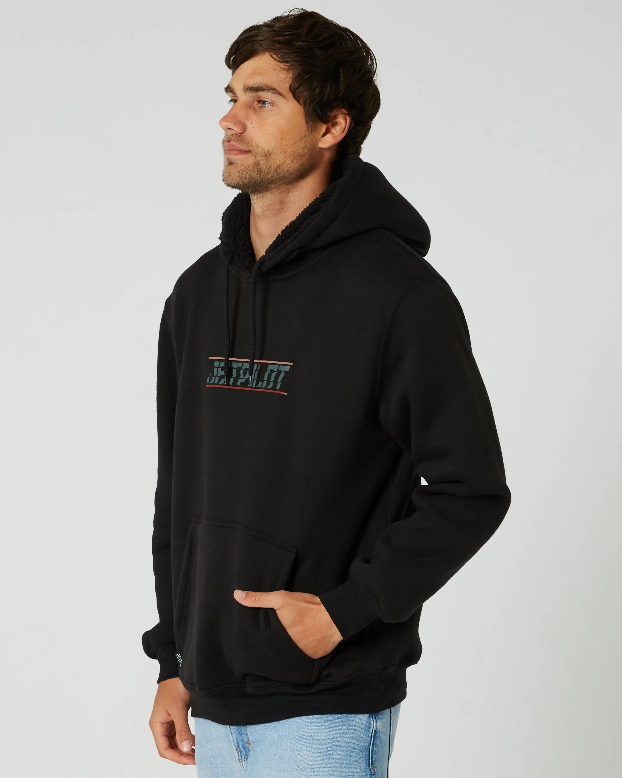 JP United Mens Pullover Hoodie - Black
