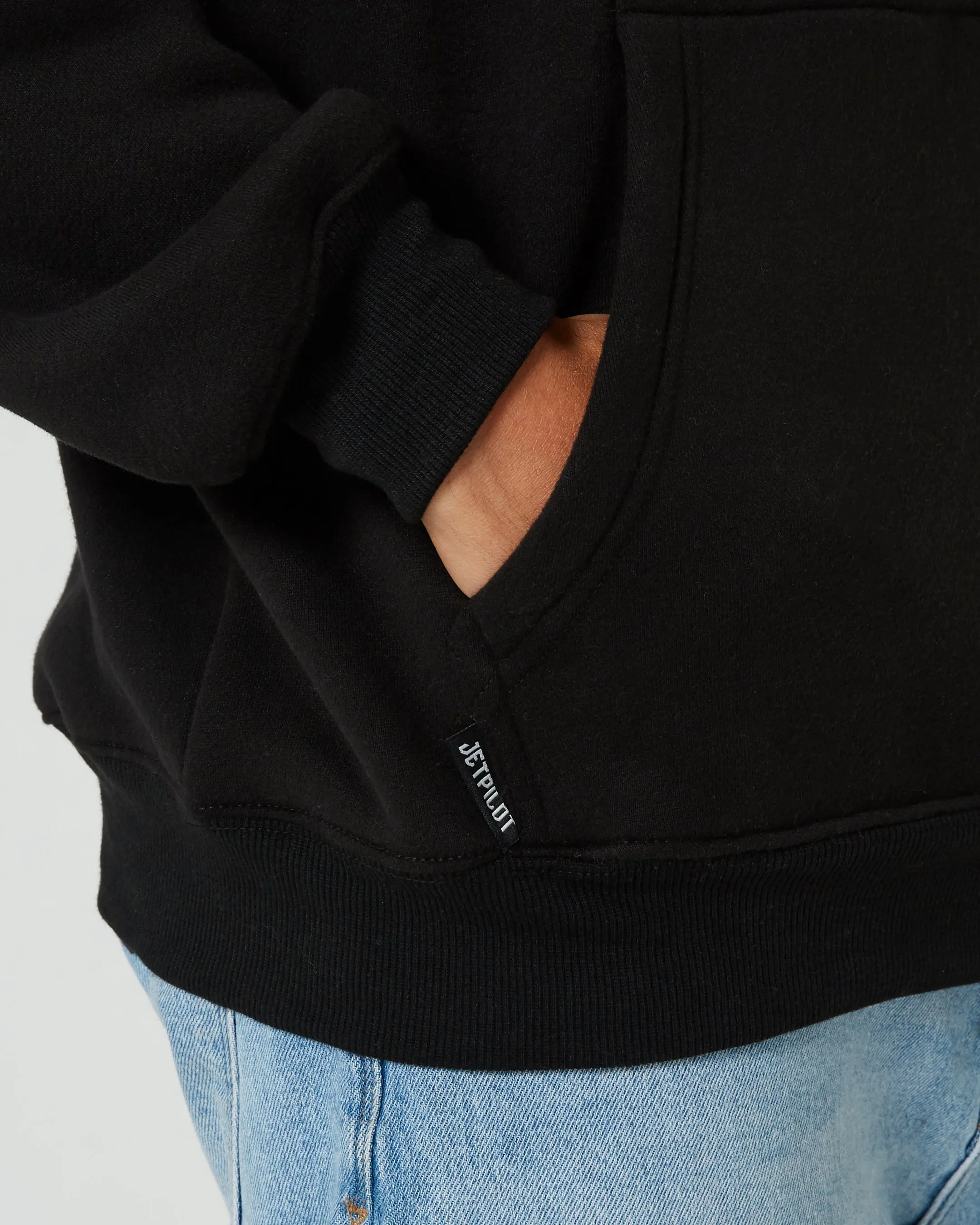 JP United Mens Pullover Hoodie - Black