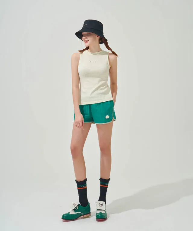 KANDINI Color Block Set-up Pants - Green