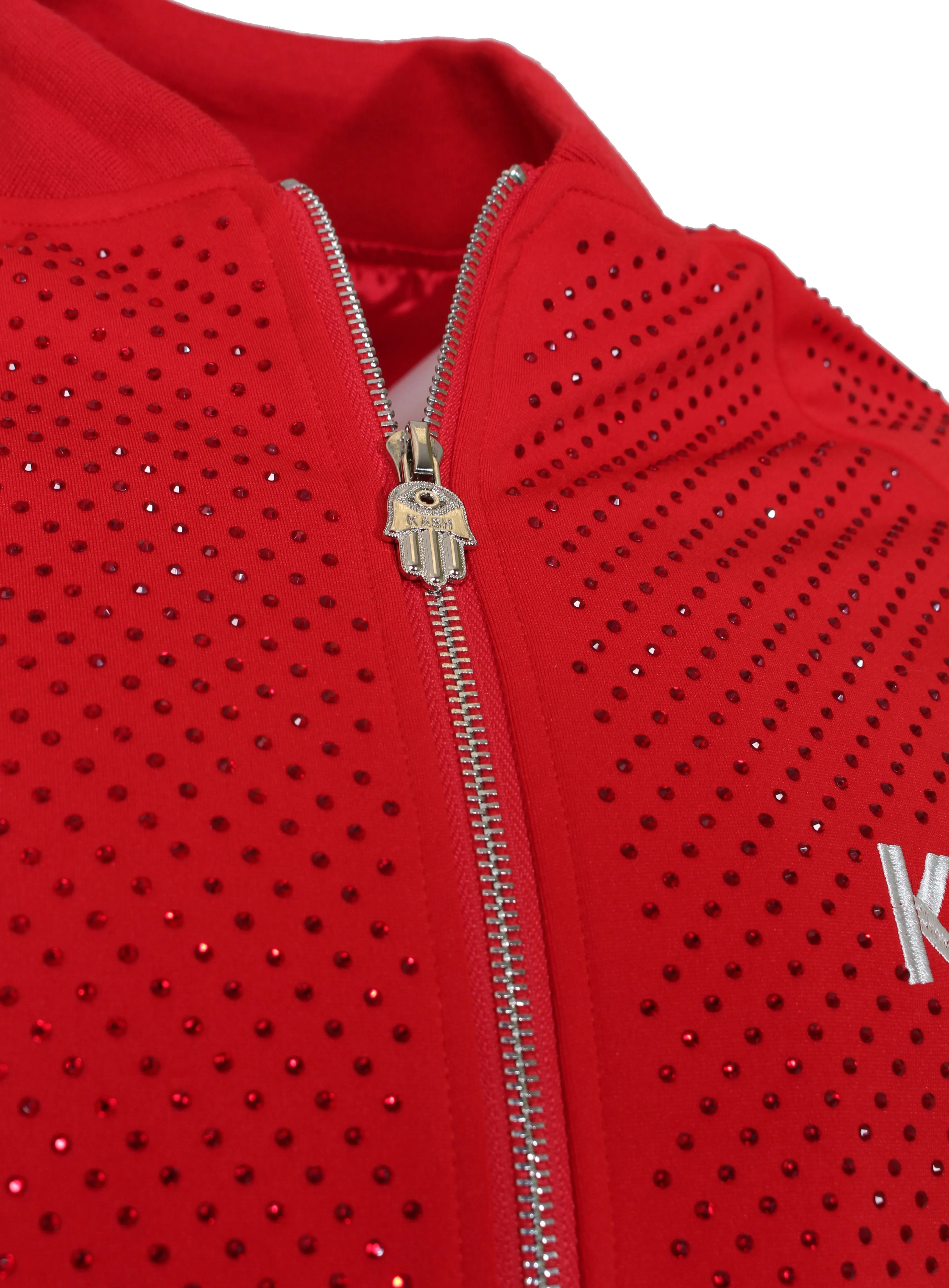 Kash Diamond Jacket-Red