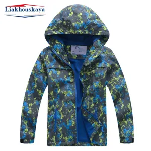 Kids Jacket For Boy Children'S Wear Boys Windbreaker Autumn Baby Waterproof Inner Polar Fleece Jackets Coat Outwear Submachine