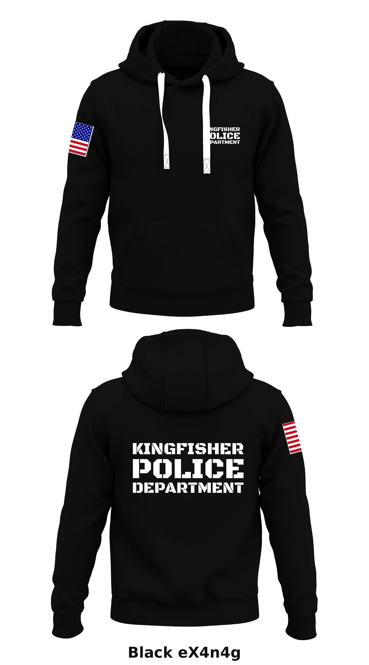 Kingfisher Police Department Store 1  Core Men's Hooded Performance Sweatshirt - eX4n4g