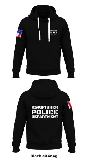 Kingfisher Police Department Store 1  Core Men's Hooded Performance Sweatshirt - eX4n4g