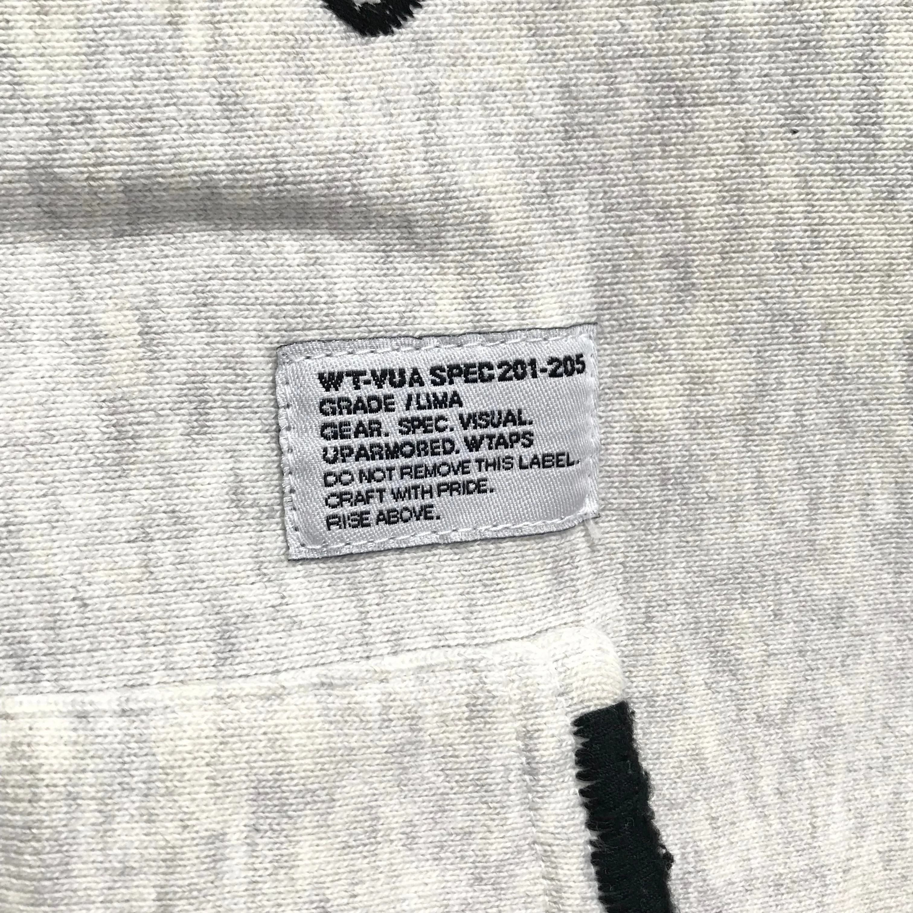[L] WTaps 08AW Hell Week Souvenir Zip Up Hoodie Grey