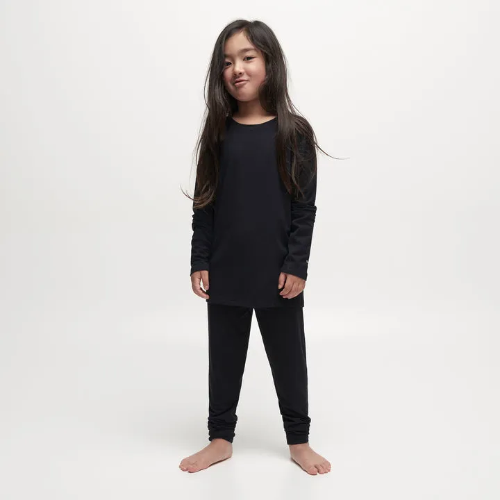 LE BENT Core Midweight thermal top - Kids - Dark Cloud