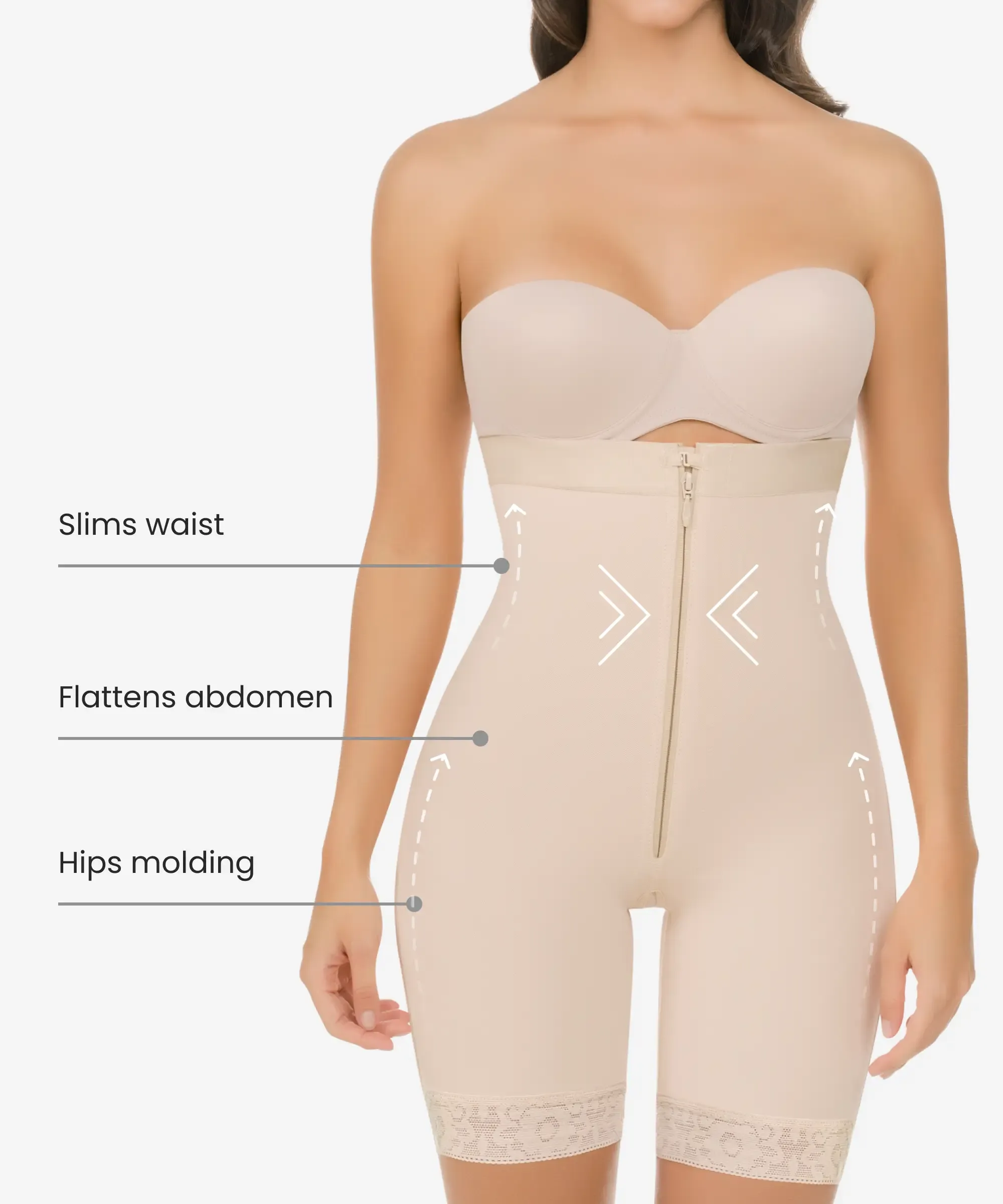 Legs and tummy control full body shaper - Style 259