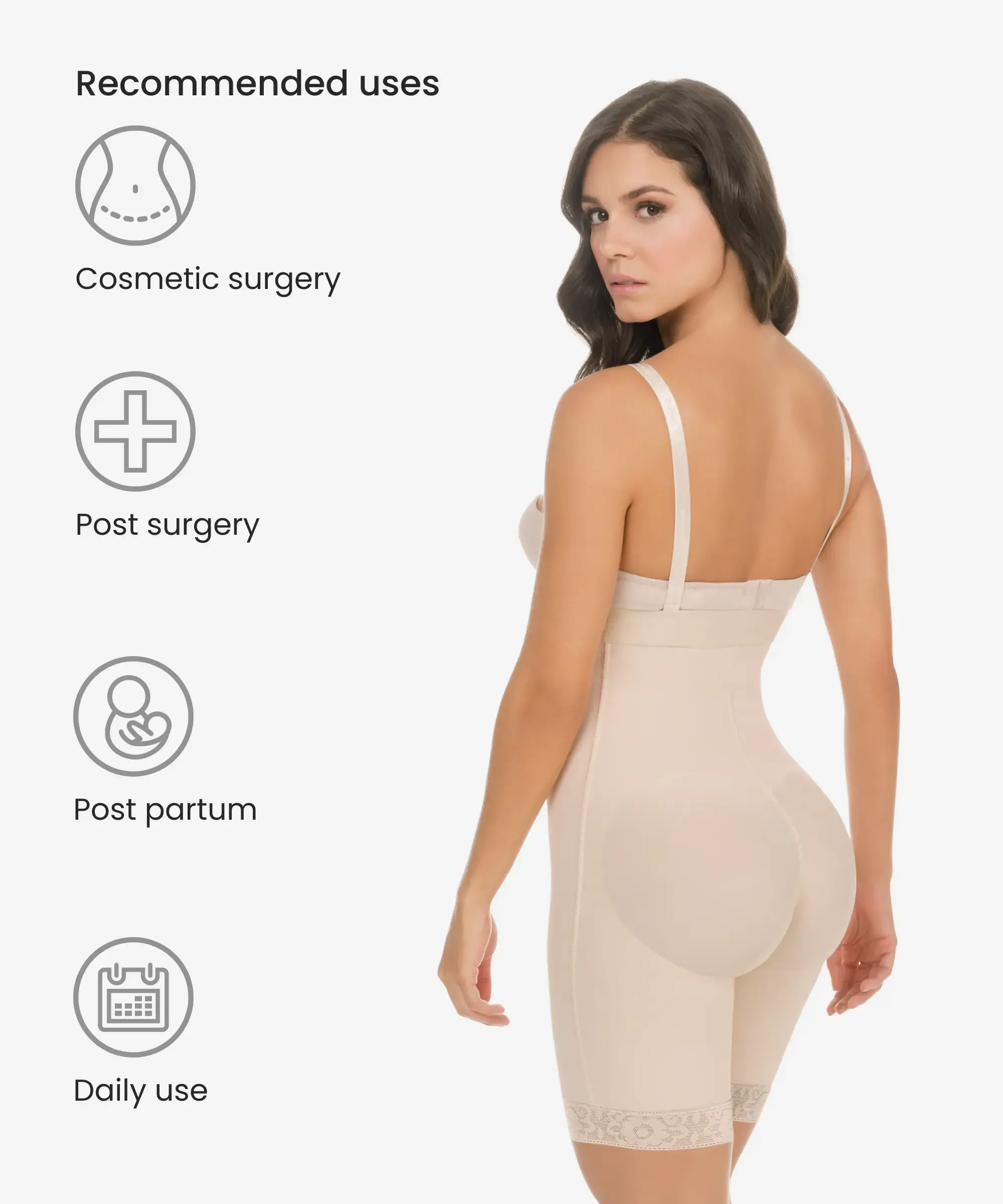 Legs and tummy control full body shaper - Style 259