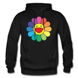 LGBTQ Rainbow Flower Men's/Unisex Premium Pullover Hoodie