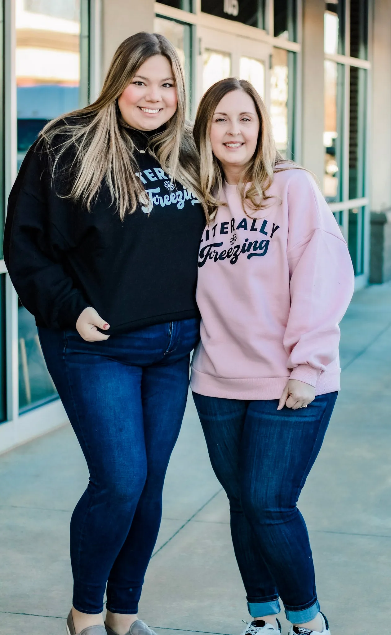 Literally Freezing Sweatshirt in Blush