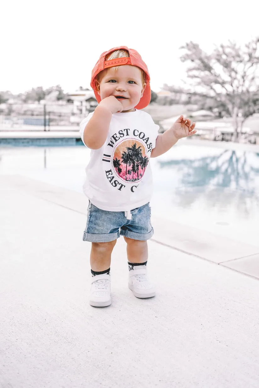 Little Bipsy Boy's Rolled Denim Short - Blue Wash