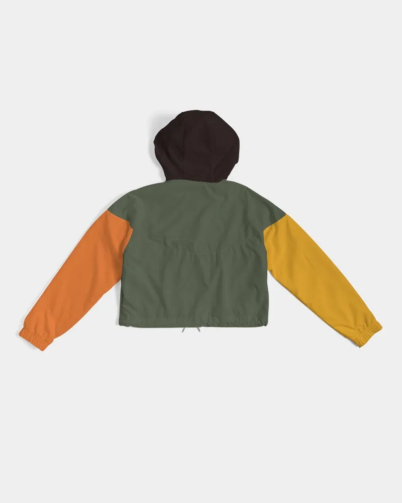 LOCS and MELANIN Women's Cropped Windbreaker