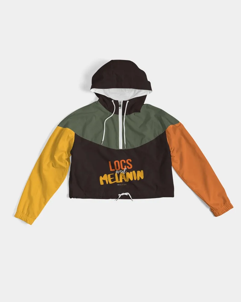 LOCS and MELANIN Women's Cropped Windbreaker