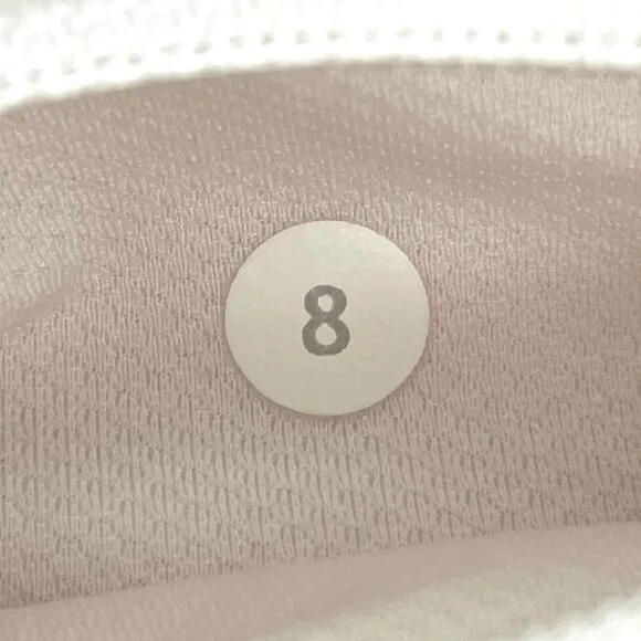 Lululemon Pace Rival II White Skirt Tennis Golf Running Active Skort Size 8 Reg