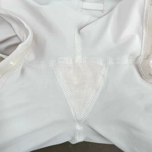 Lululemon Pace Rival II White Skirt Tennis Golf Running Active Skort Size 8 Reg