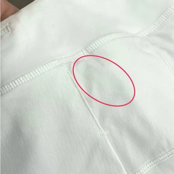 Lululemon Pace Rival II White Skirt Tennis Golf Running Active Skort Size 8 Reg