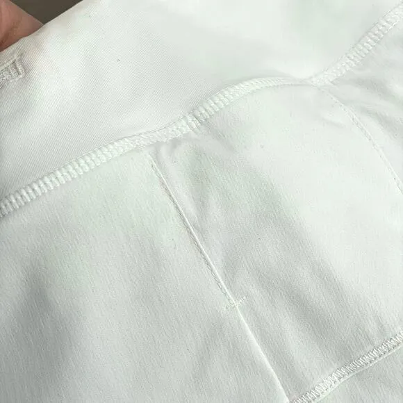 Lululemon Pace Rival II White Skirt Tennis Golf Running Active Skort Size 8 Reg