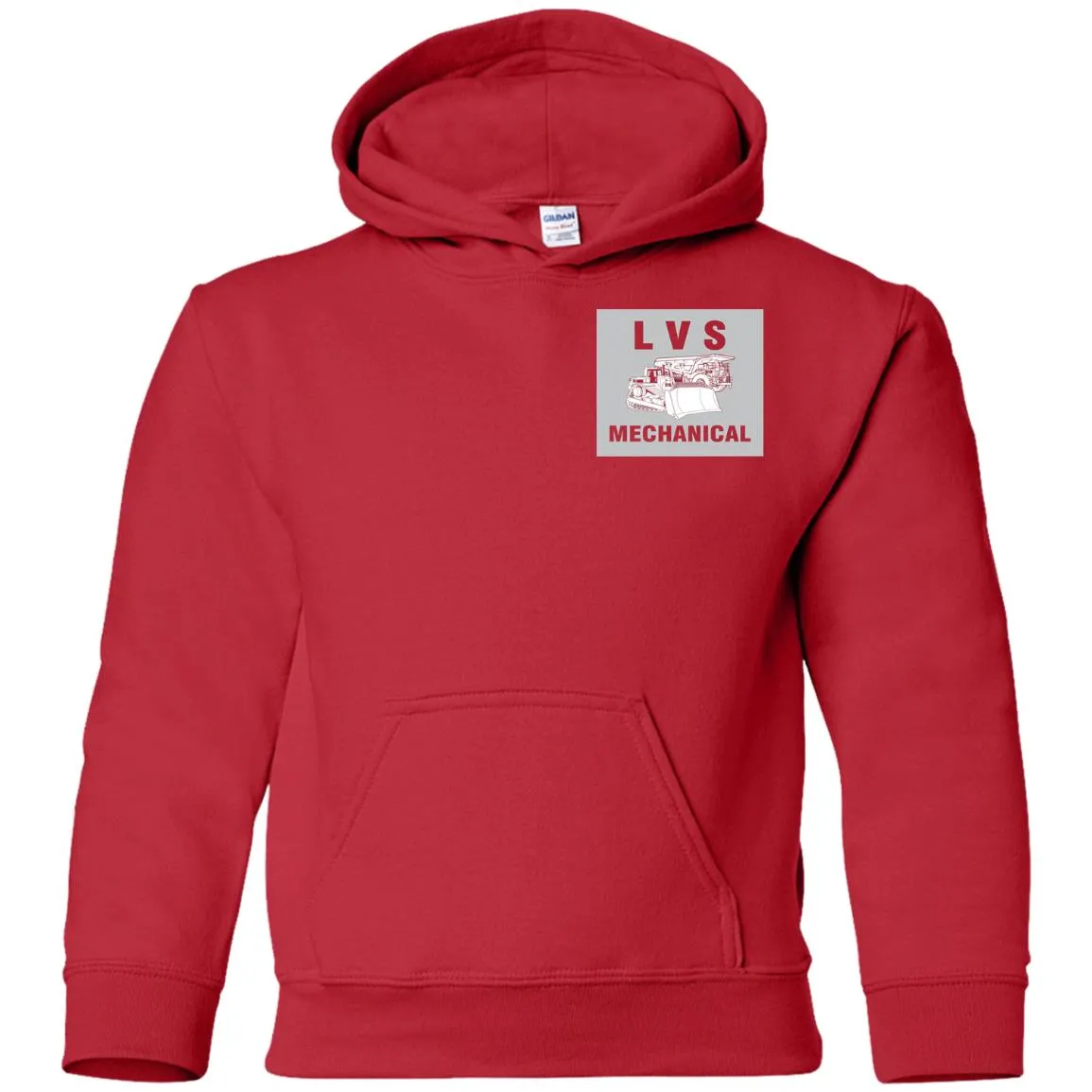 LVS Mechanical G185B Gildan Youth Pullover Hoodie