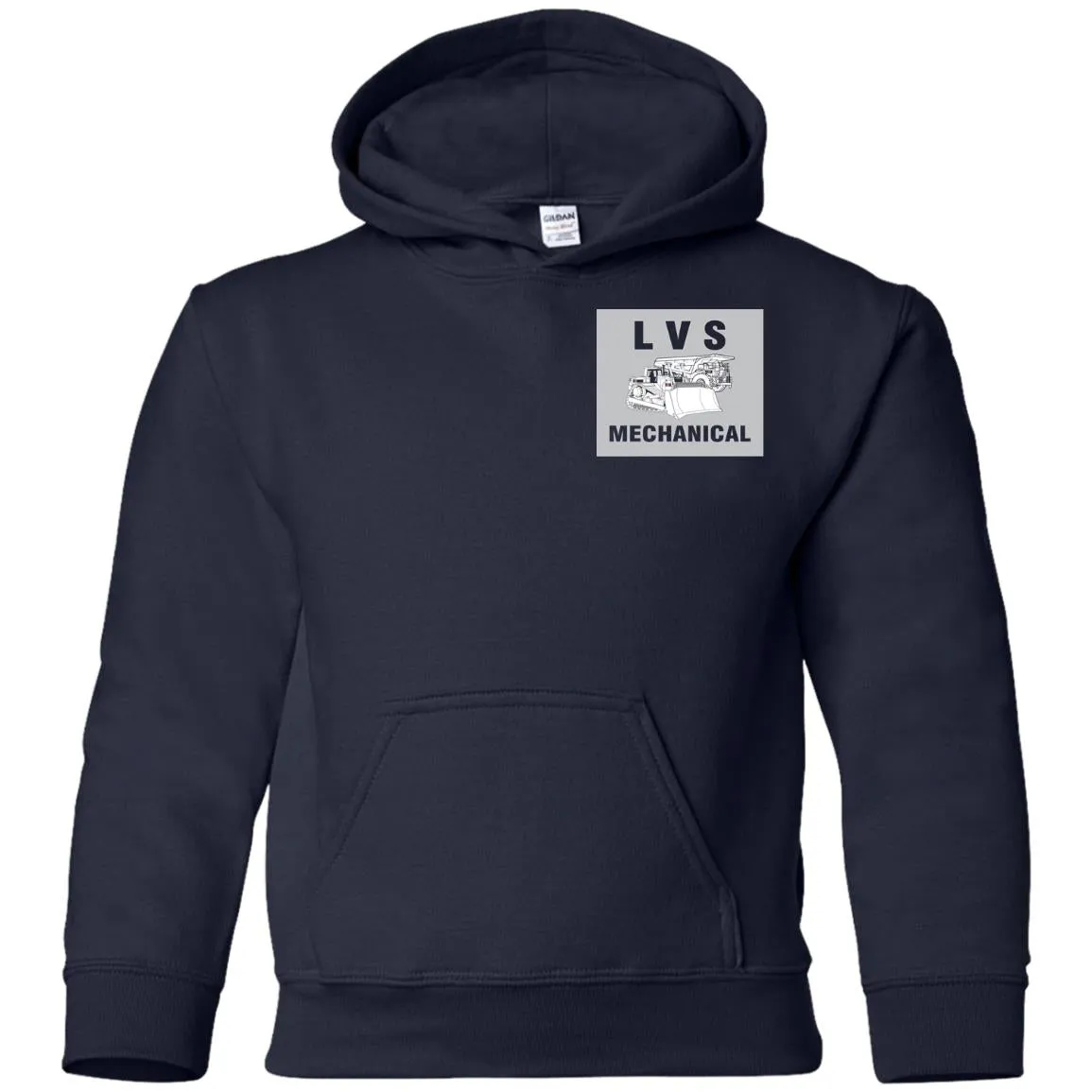 LVS Mechanical G185B Gildan Youth Pullover Hoodie