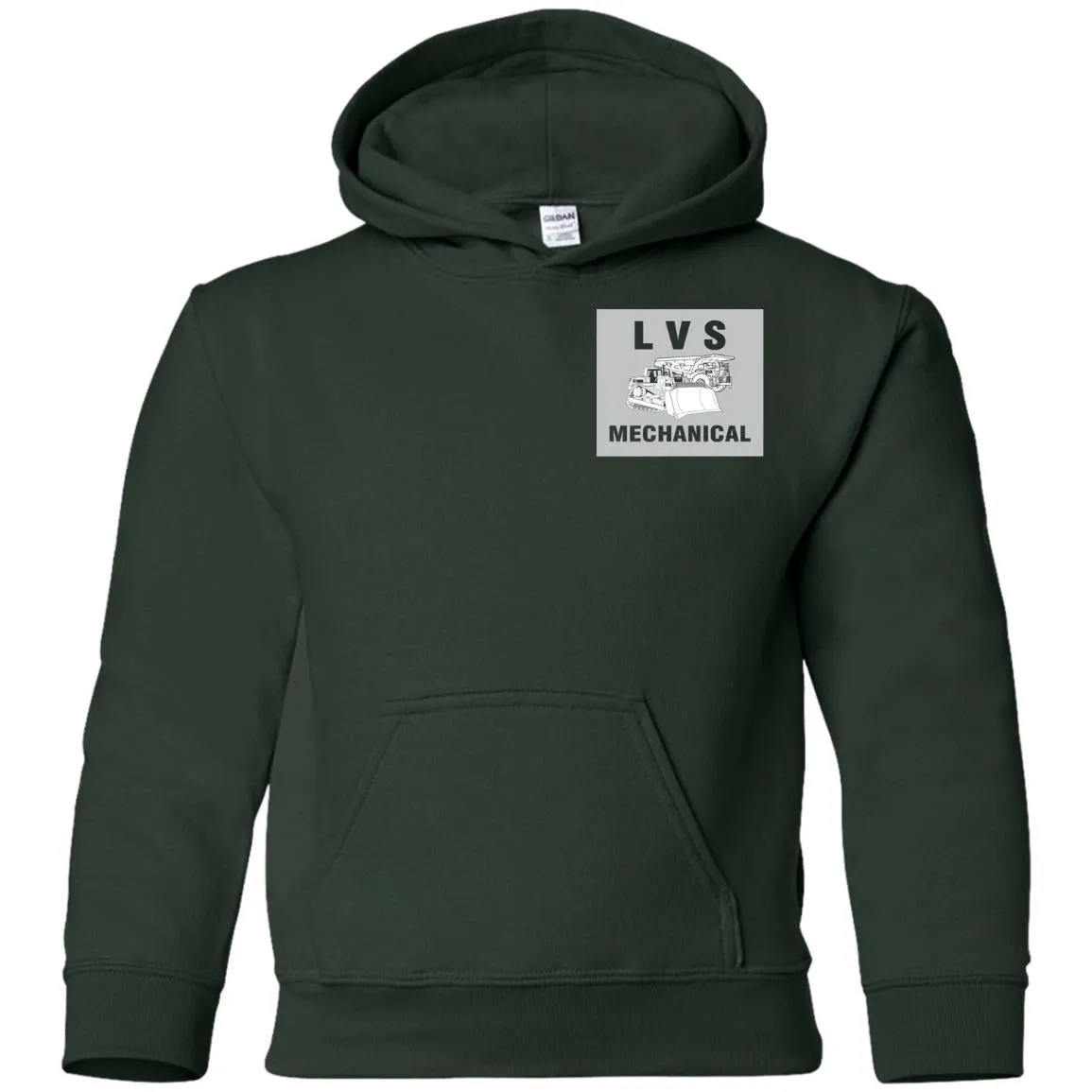 LVS Mechanical G185B Gildan Youth Pullover Hoodie