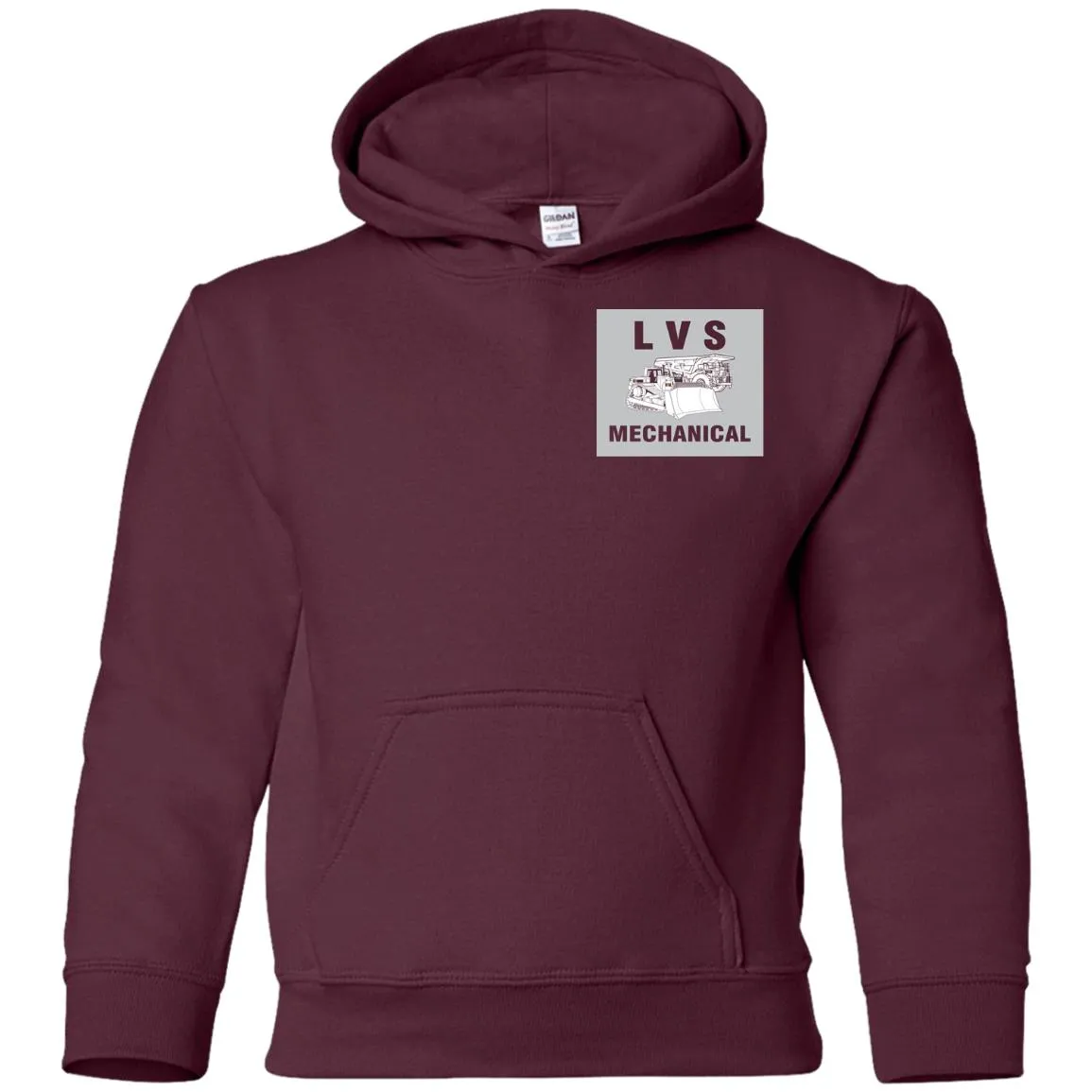 LVS Mechanical G185B Gildan Youth Pullover Hoodie