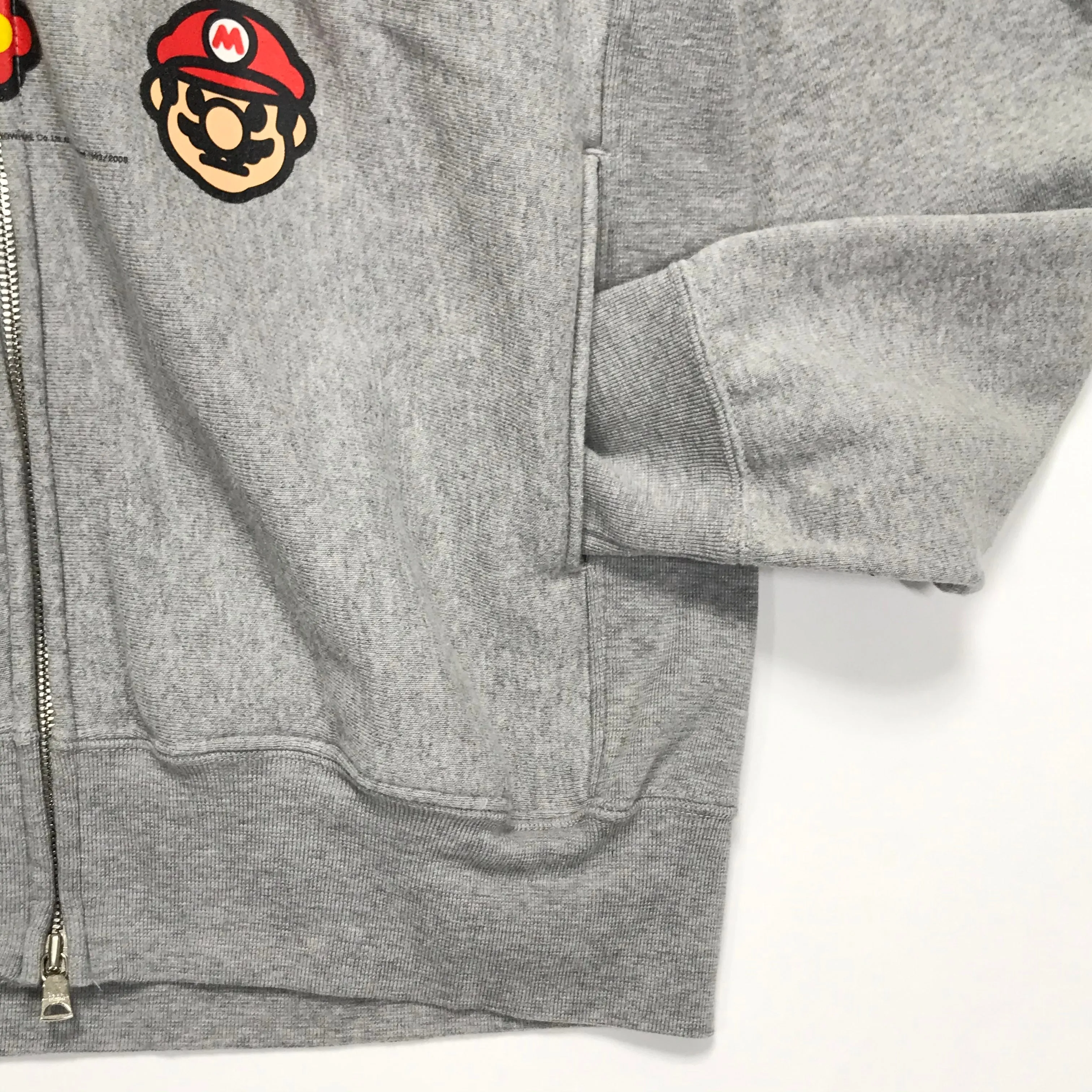 [M] A Bathing Ape Bape Baby Milo Mario Monogram Full Zip Hoodie