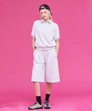 MACKY Golf: Daisy Bermuda Sweat  Pants - Light Gray