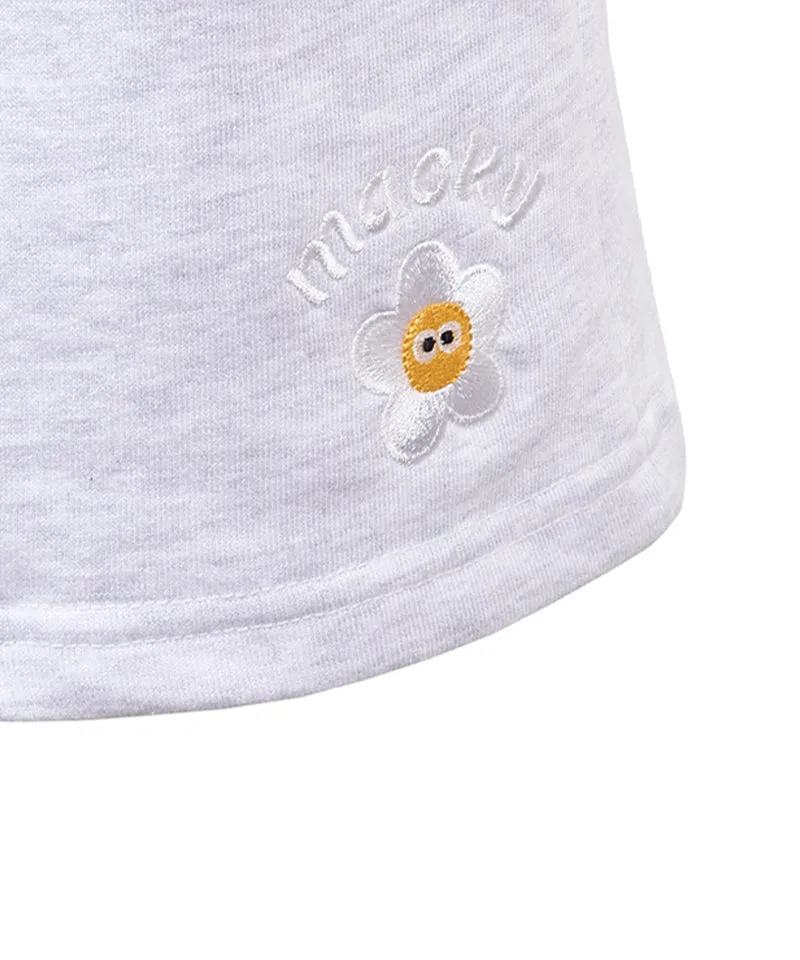 MACKY Golf: Daisy Bermuda Sweat  Pants - Light Gray